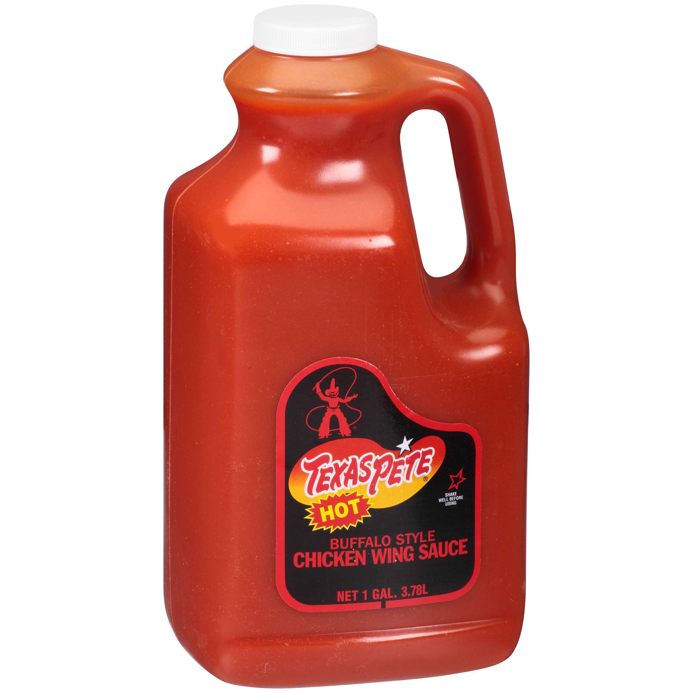 Texas Pete Hot Chicken Wing Sauce - 1 Gallon (4 Pack) | Spicy BBQ Sauce for Wings, Nuggets & More | Perfect for Restaurants, Catering & Home Cooking