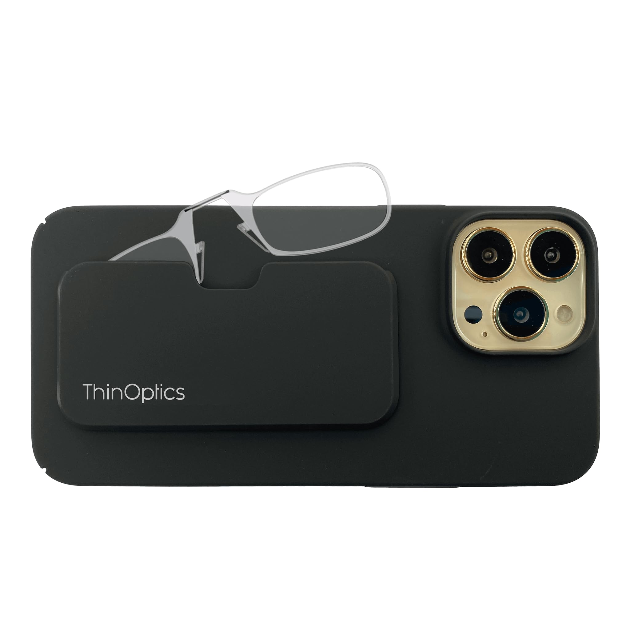 ThinOptics Slim iPhone Case with Built-in Reading Glasses - Ultra Thin & Lightweight Design for Men & Women - Perfect for Travel, Work, and Everyday Use