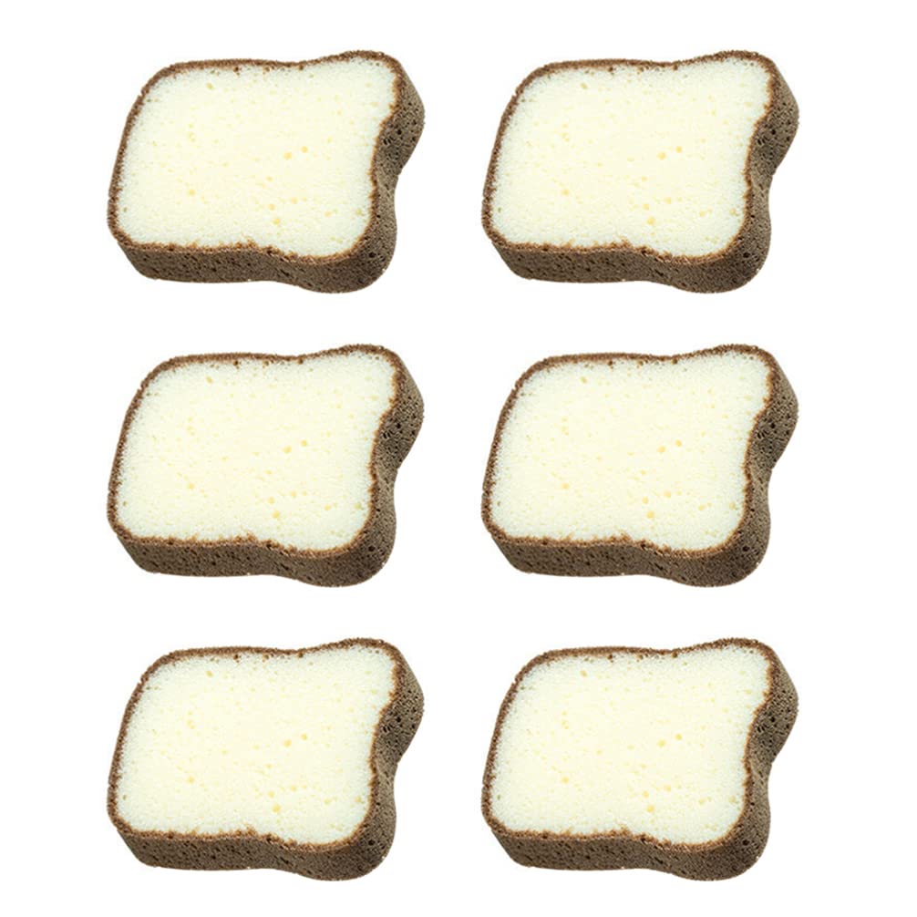 HEMOTON 6Pcs Dish Scrub Brush Sponge - Thickened for Kitchen Cleaning & Bowls