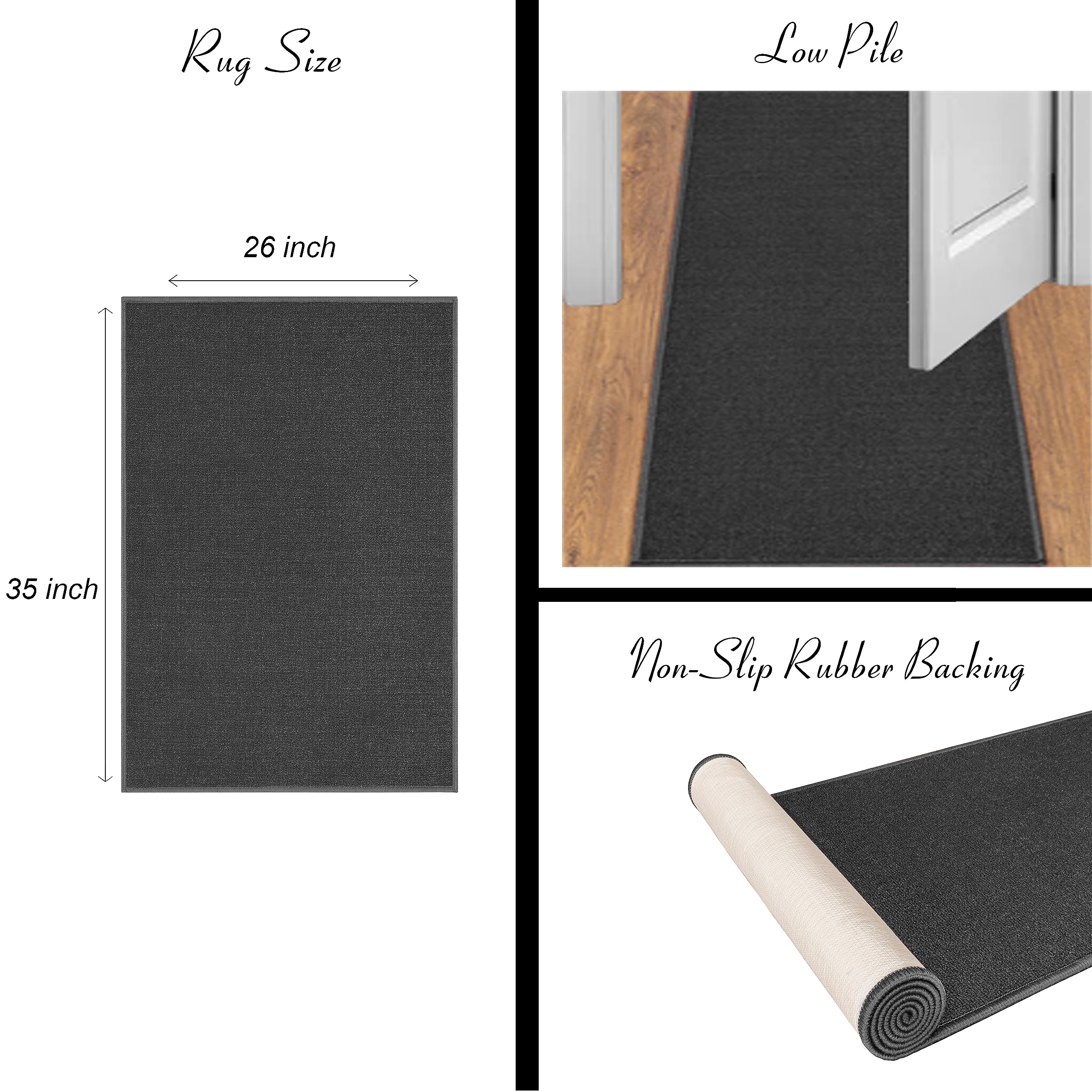 Non-Slip Rubber Back Laundry Room Rug 26