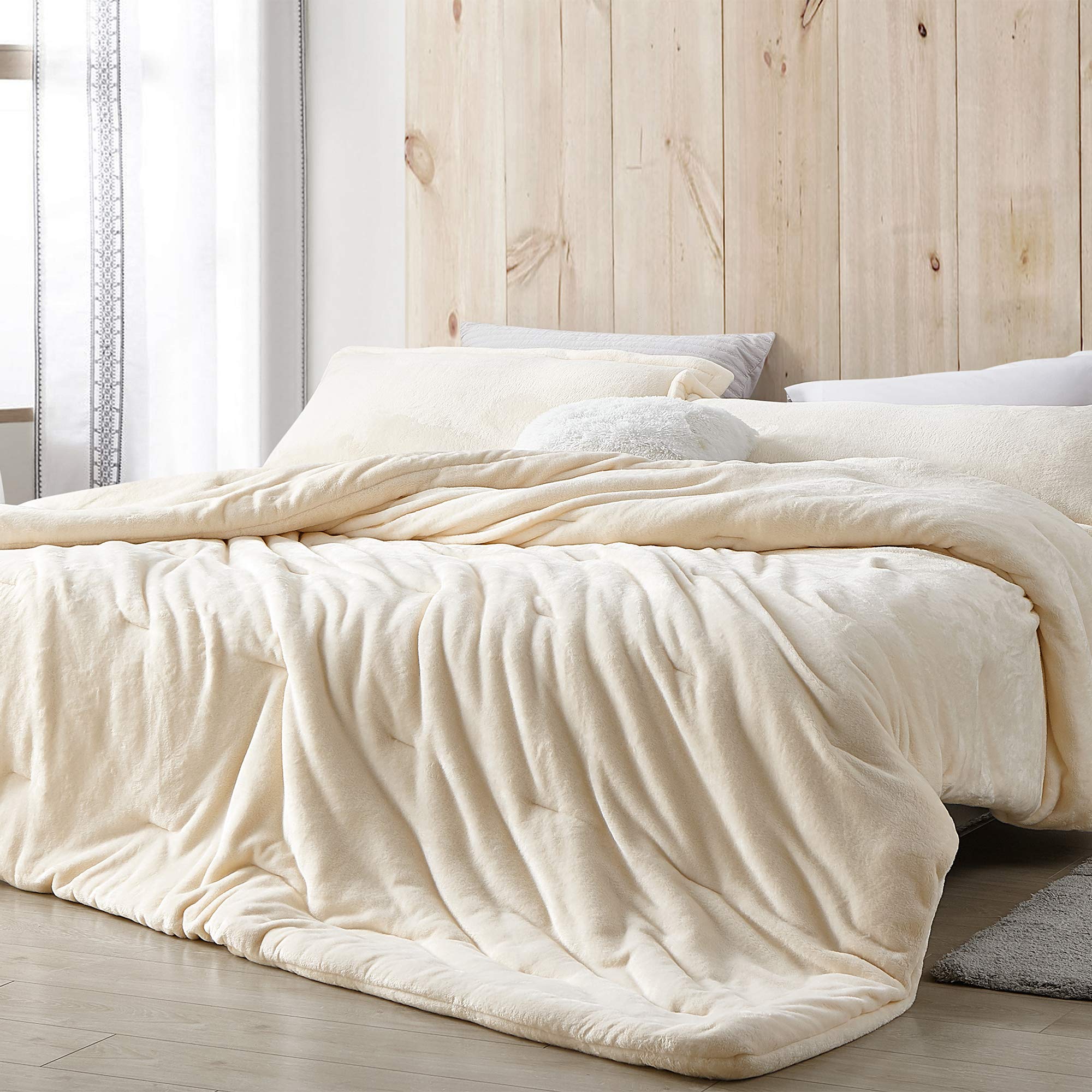 Byourbed Me Sooo Comfy - Coma Inducer® Oversized King Comforter Set in Ecru | Ultra Soft Bedding for Luxurious Sleep & Cozy Nights
