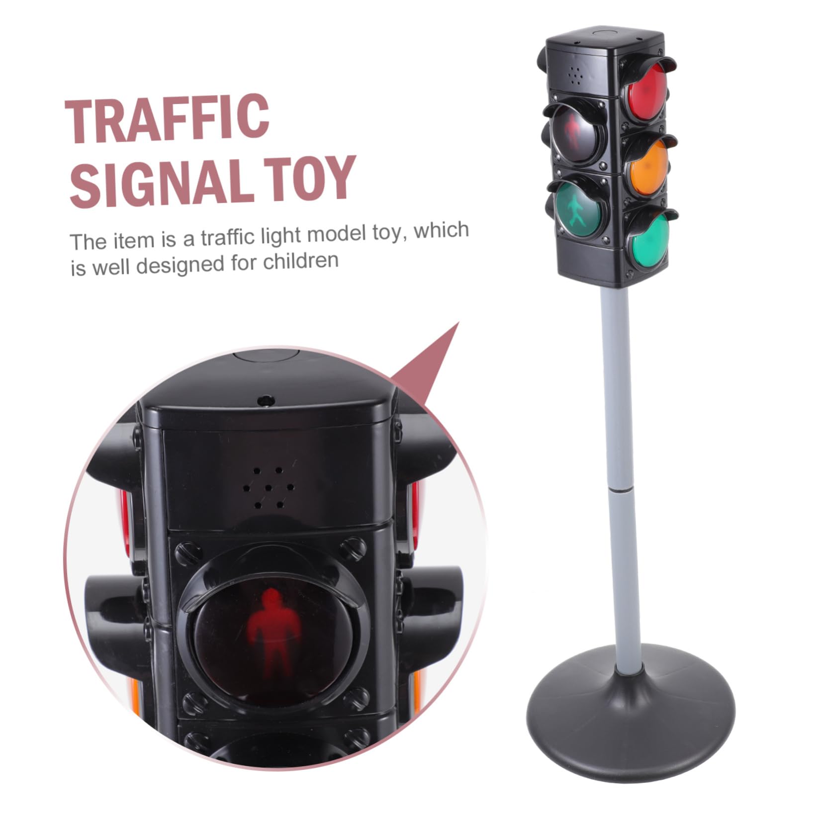 Miniature Traffic Sign Toy Set - Educational Road & Crosswalk Signs for Kids, ABS Plastic Traffic Light Model - Perfect for Learning, Playtime & DIY Road Scenes
