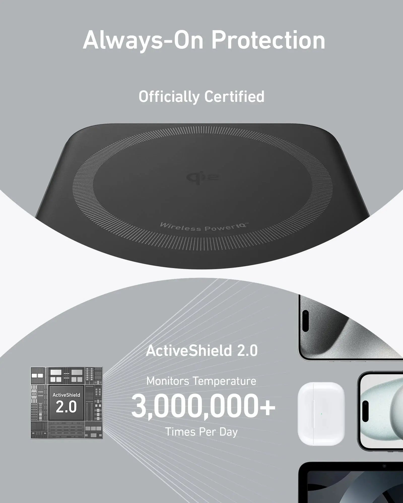Anker Power Bank MagGo 10000mAh Qi2 Certified 15W Fast Wireless Charger - Portable Magnetic Charging for iPhone 15/14/13, Samsung Galaxy - Perfect for Travel, Work, and On-the-Go Charging