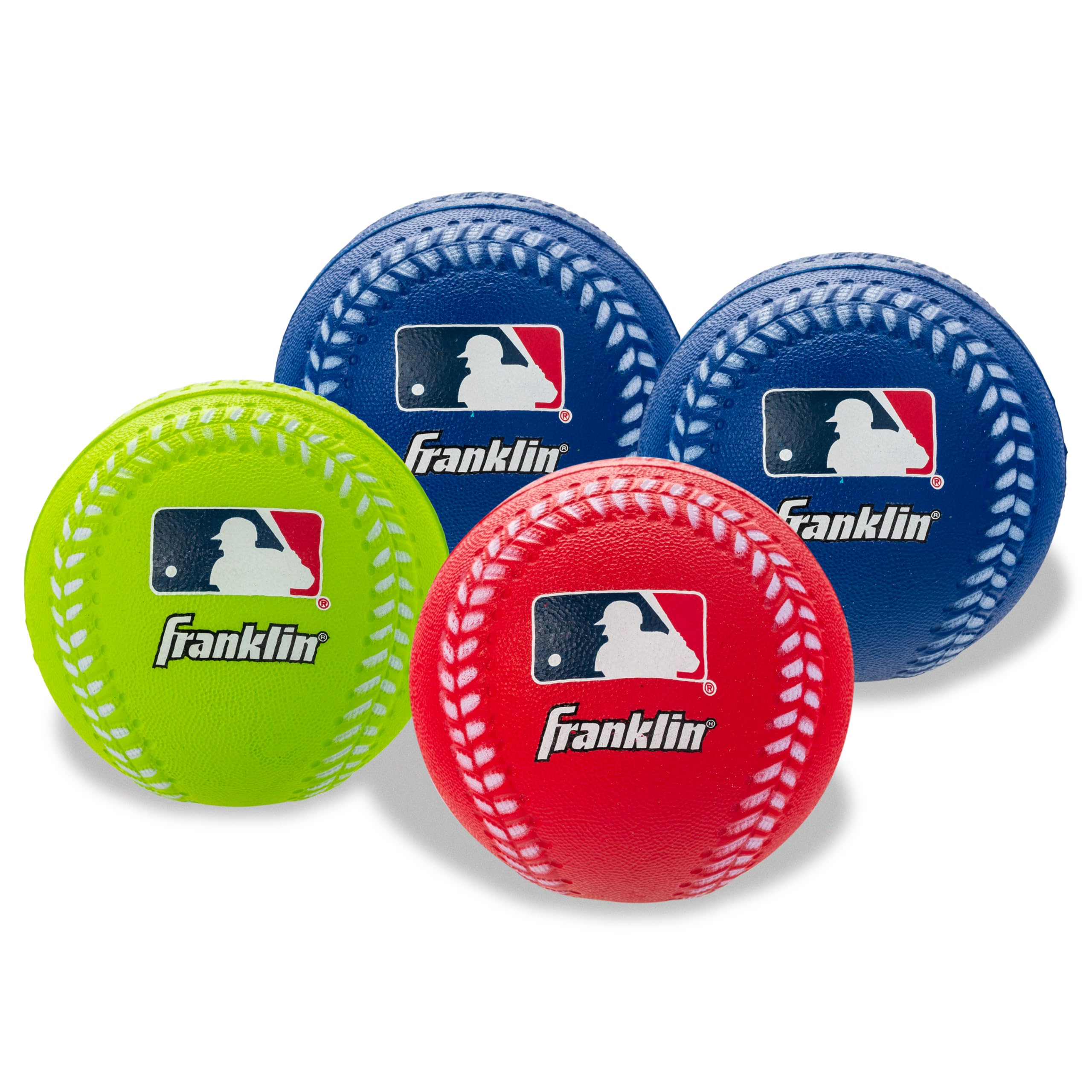 Franklin Sports Oversized Foam Baseballs - Soft Foam Practice Balls for Kids & Beginners - Perfect for Backyard Training, T-Ball, and Indoor Batting Practice