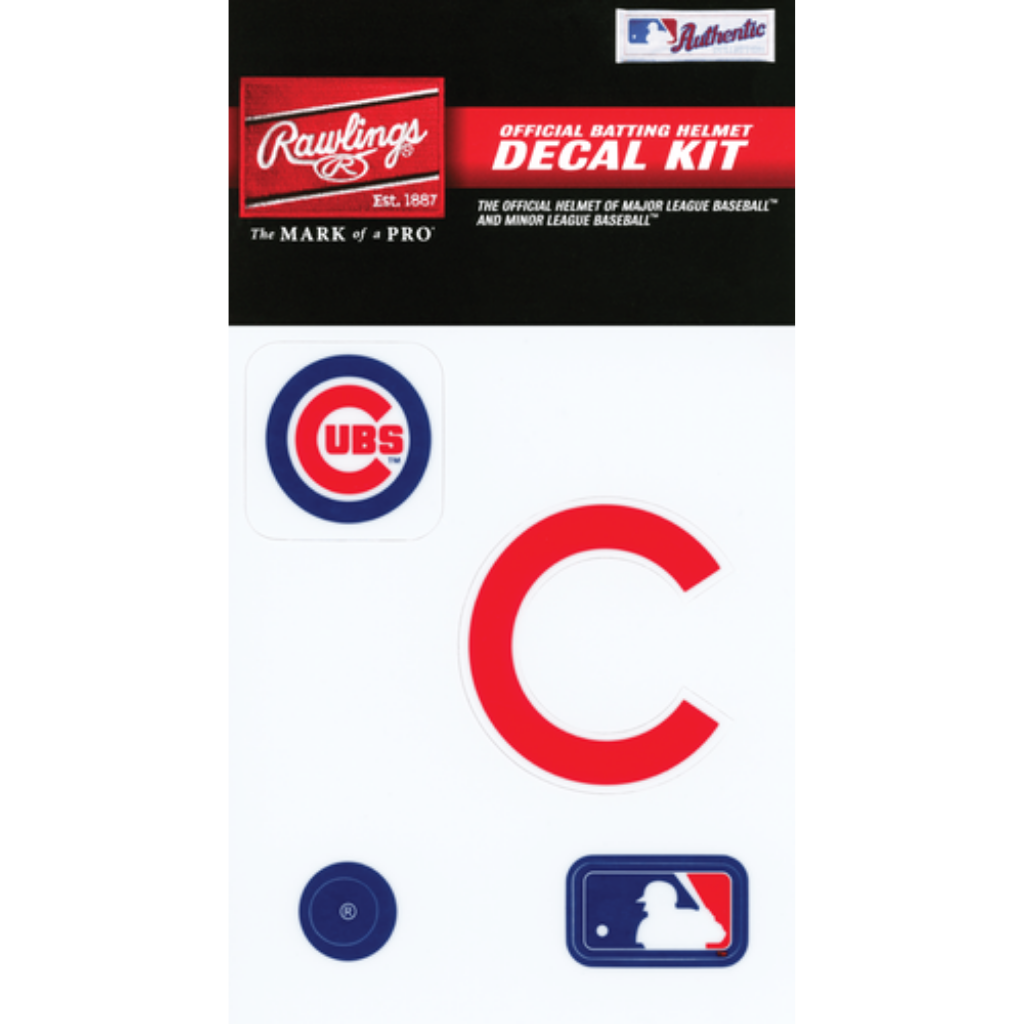 Rawlings MLB Decal Kit - Official Baseball Team Stickers for Helmets, Bats & Locker Decor | Perfect for Fans, Players & Collectors