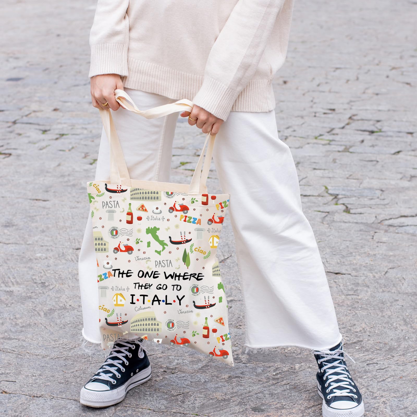 I Love Italy Makeup Bag - Perfect Italy Honeymoon & Travel Gift - Welcome & Housewarming Souvenir - Great for Travel, Cosmetics Storage & Gift Giving