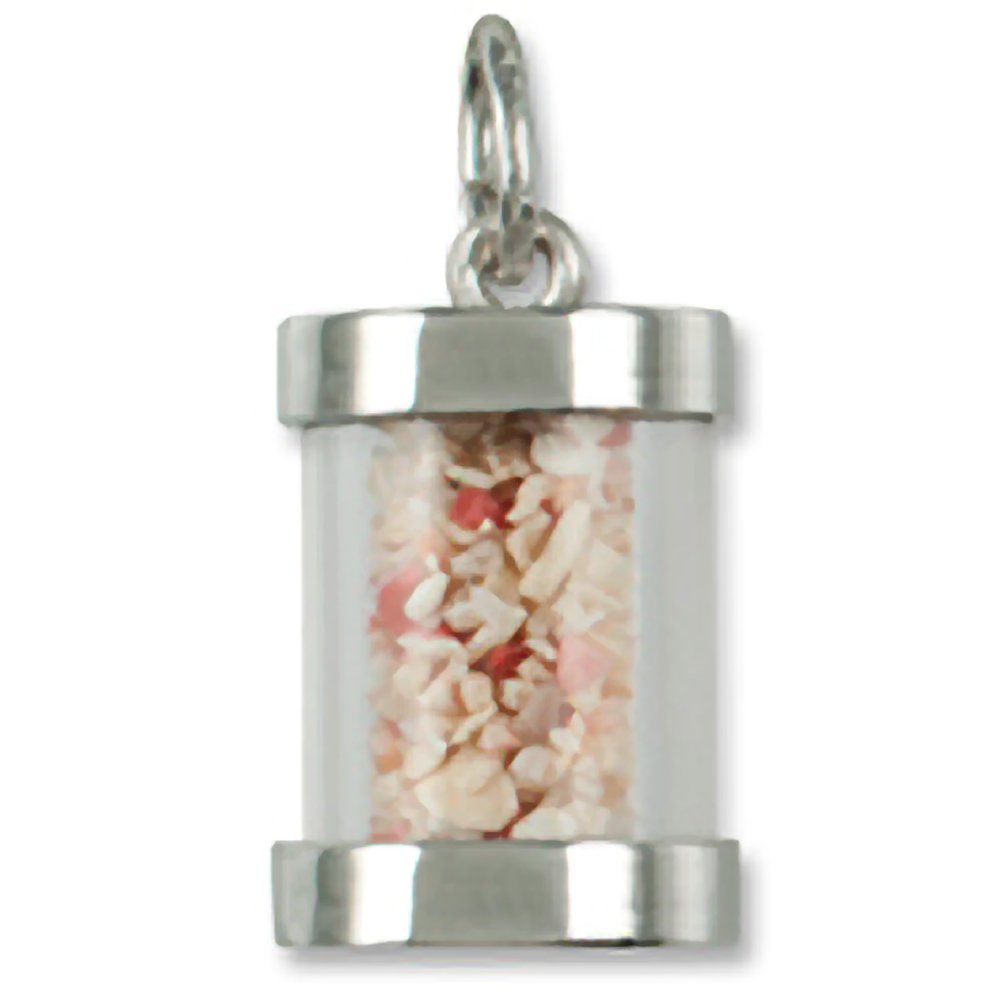 Jamaica Negril Sand Capsule Charm - Handmade Beach Sand Jewelry for Bracelets & Necklaces - Perfect for Travel Souvenirs, Gifts & Boho Style Accessories