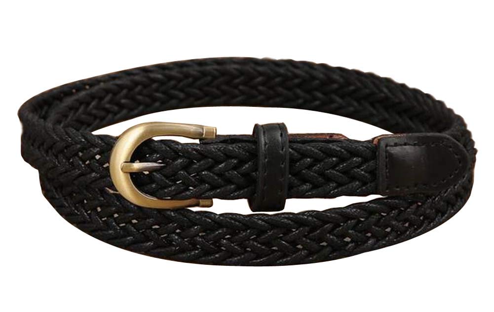 24station Women's Stylish Skinny Braided Waist Belt - Vintage Fashion Accessory for Jeans, Dresses & Casual Outfits