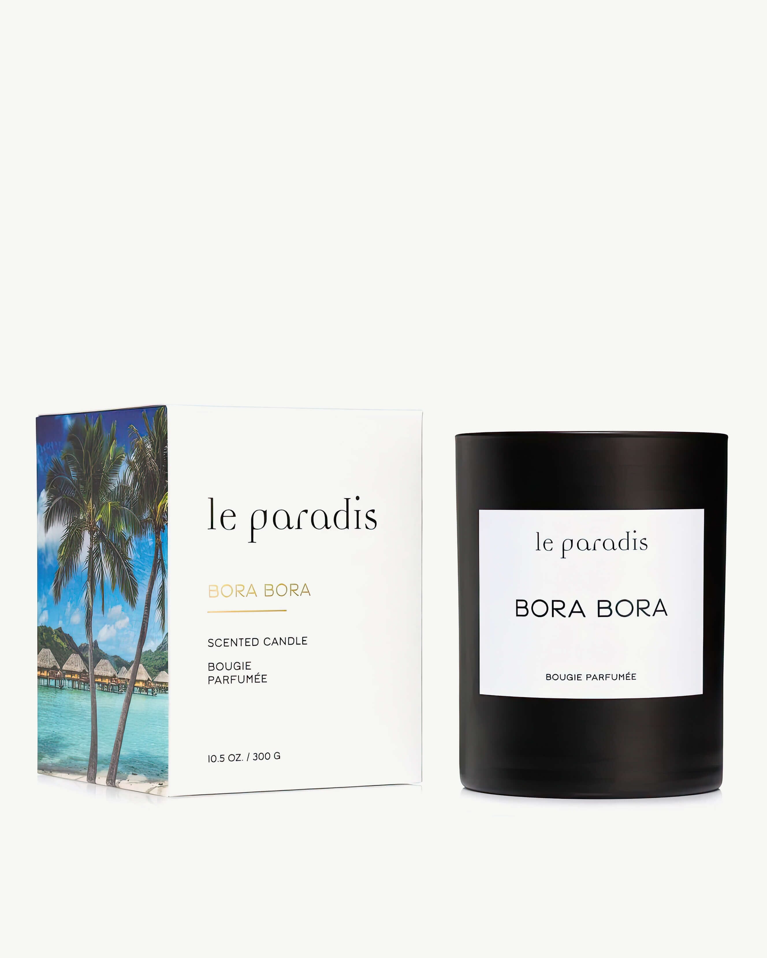 Bora Bora Scented Candle - Tropical Coconut Vanilla Aromatherapy Candle for Relaxation, Home Decor, Spa & Romantic Ambiance