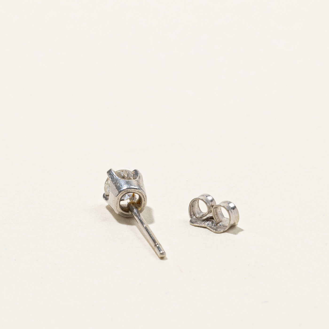0.44ctw Diamond Stud Earrings for Women - Round Cut 14K White Gold Earrings for Everyday Wear & Special Occasions