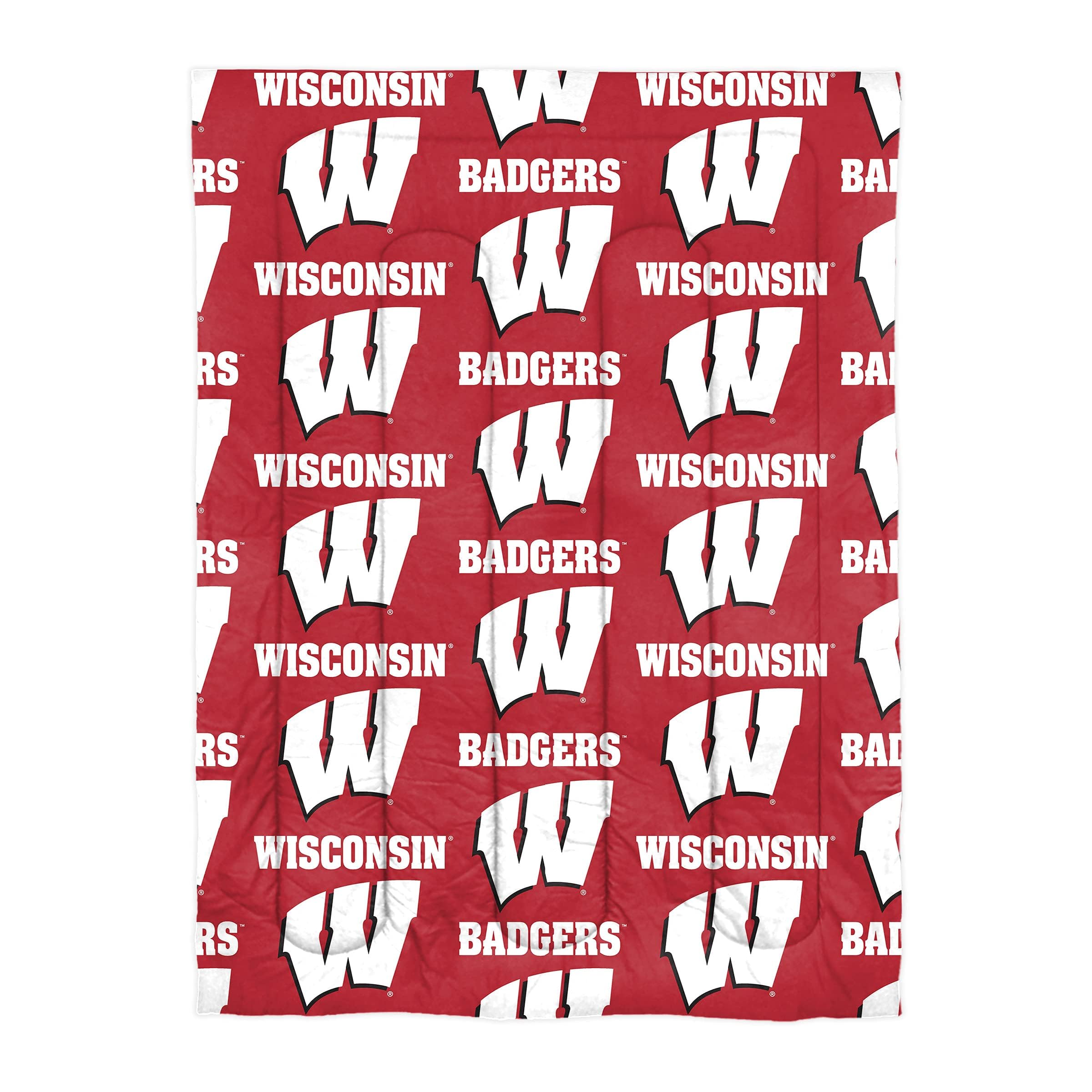NCAA Northwest Unisex Adult Bed in a Bag Set - 5-Piece College Dorm Bedding Set with Comforter, Sheet Set & Pillowcases - Perfect for College Dorm Rooms, Guest Bedrooms & Teen Bedrooms