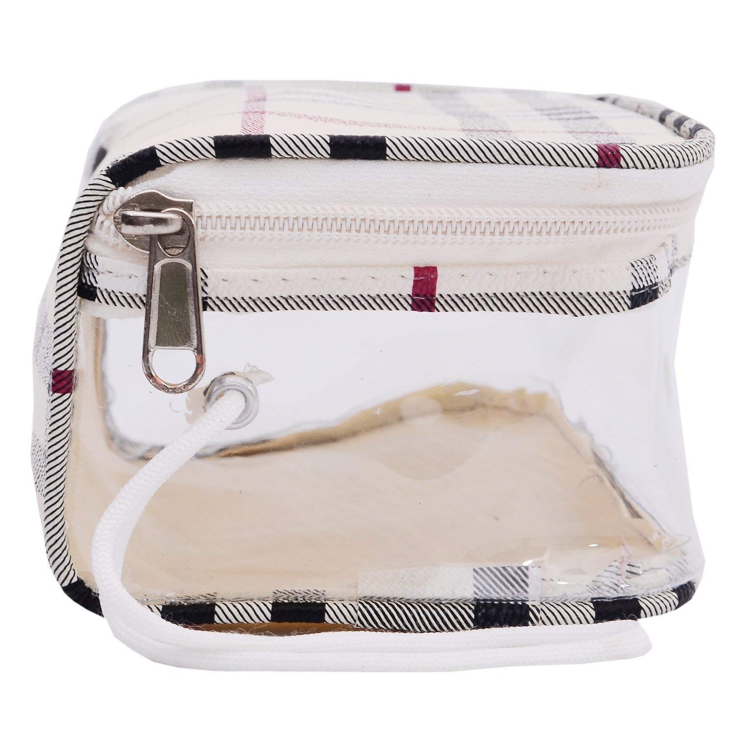 Vital Creations 3-Piece Clear Makeup Pouch Set - Waterproof Cosmetic & Toiletry Organizer Bag for Travel, Gym, and Daily Essentials Storage