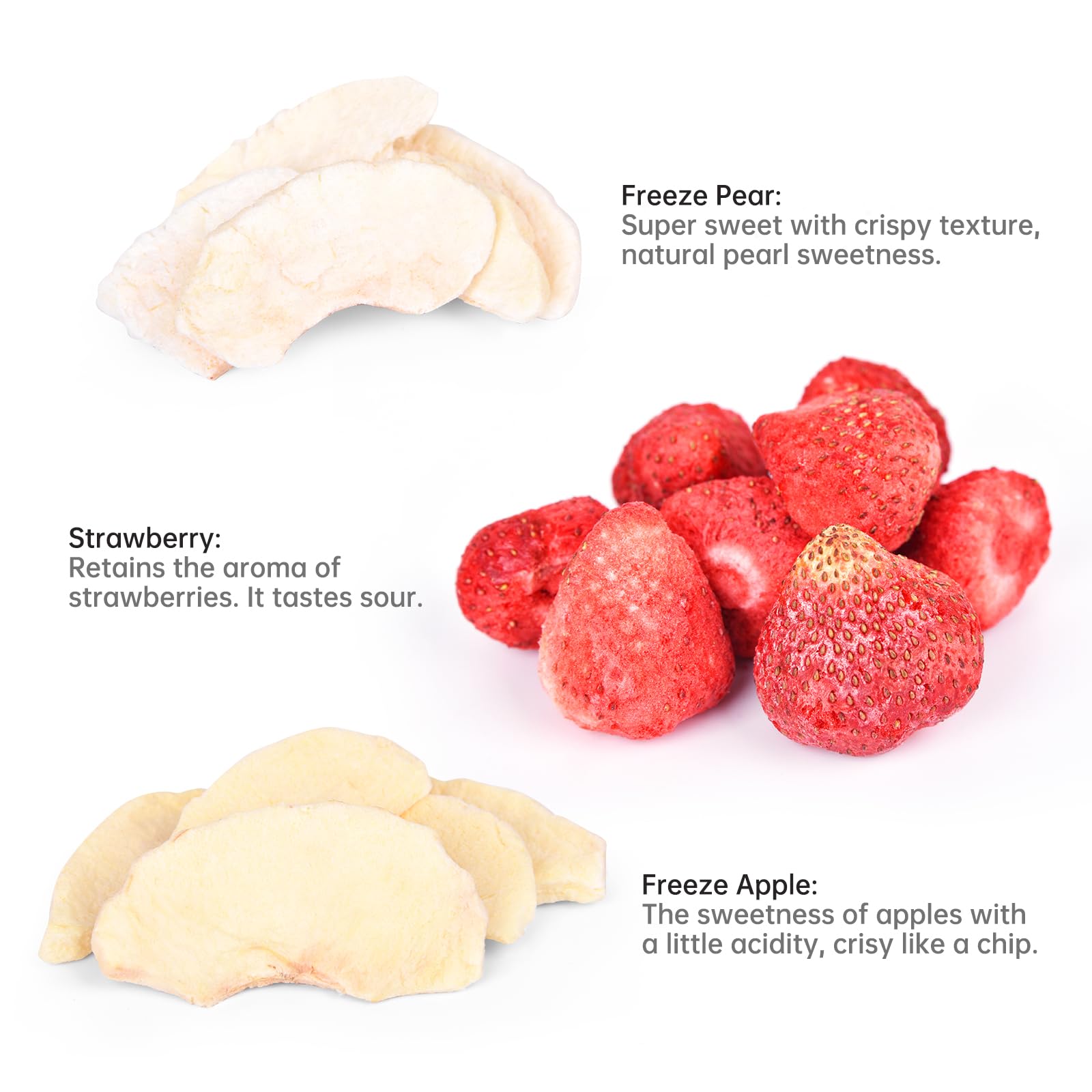 **Eagle-Coin Freeze Dried Fruit Snacks Variety Pack – Healthy Vegan No Sugar Added (Apple, Pear) – 10 Pack (0.35 oz Each) – Perfect for Lunchboxes, Hiking & On-the-Go Snacking**