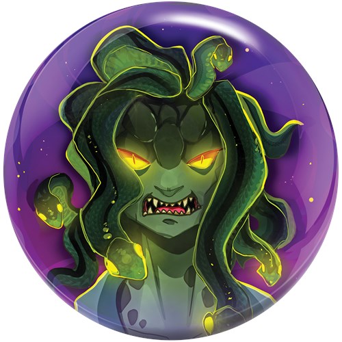 Brunswick Medusa Viz-A-Ball Bowling Ball – High Performance Reactive Resin for Strikes & Spares | Perfect for League Play & Casual Bowling