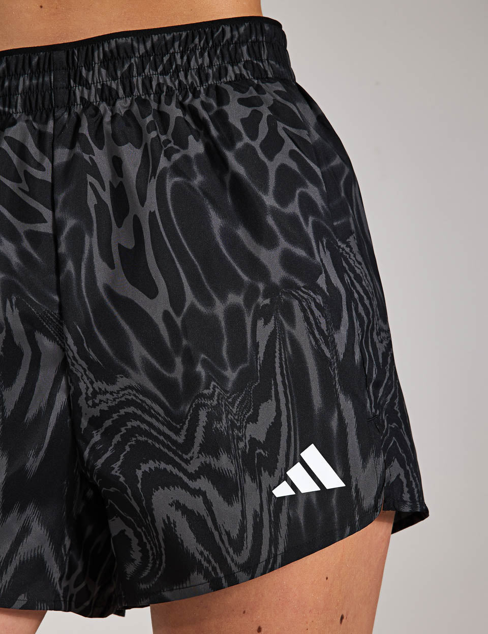 Train Essentials Allover Print Workout Shorts for Men & Women - Black | Gym, Running, Yoga & Casual Wear