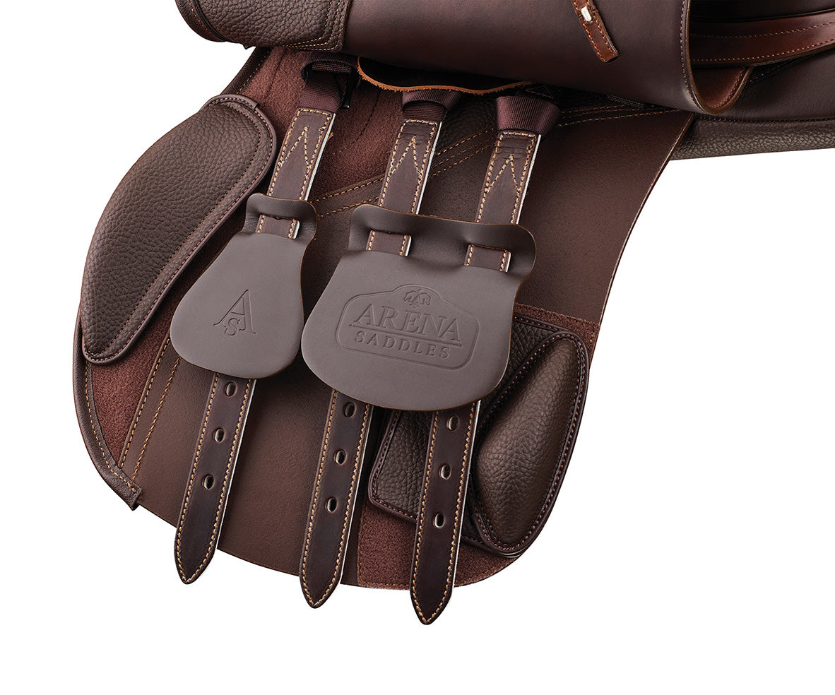 Arena All Purpose Saddle with HART - Comfortable English Riding Saddle for Trail, Training & Show Jumping | Perfect for Equestrian Enthusiasts & Horseback Riding Adventures