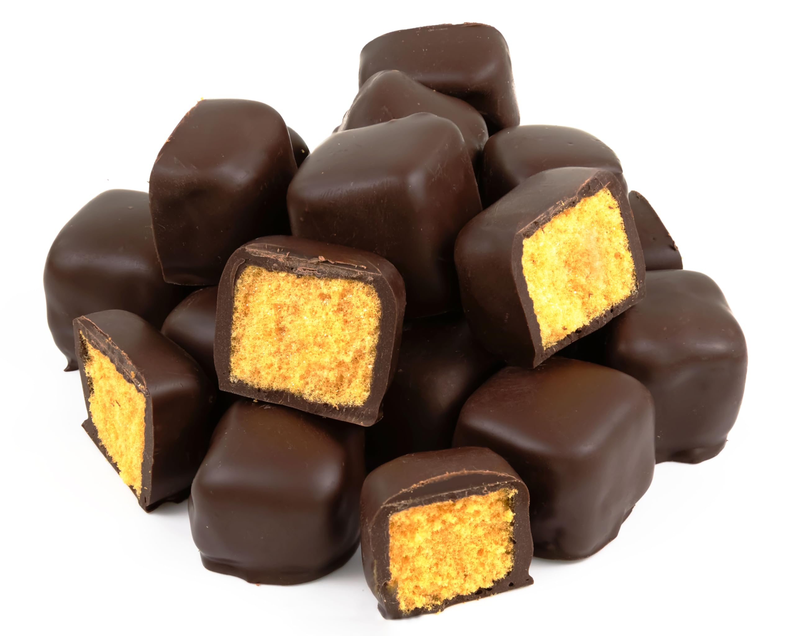 Premium Dark Chocolate Sponge Candy - Crunchy Honeycomb Toffee Treats - Perfect for Gifts, Desserts & Holiday Snacking