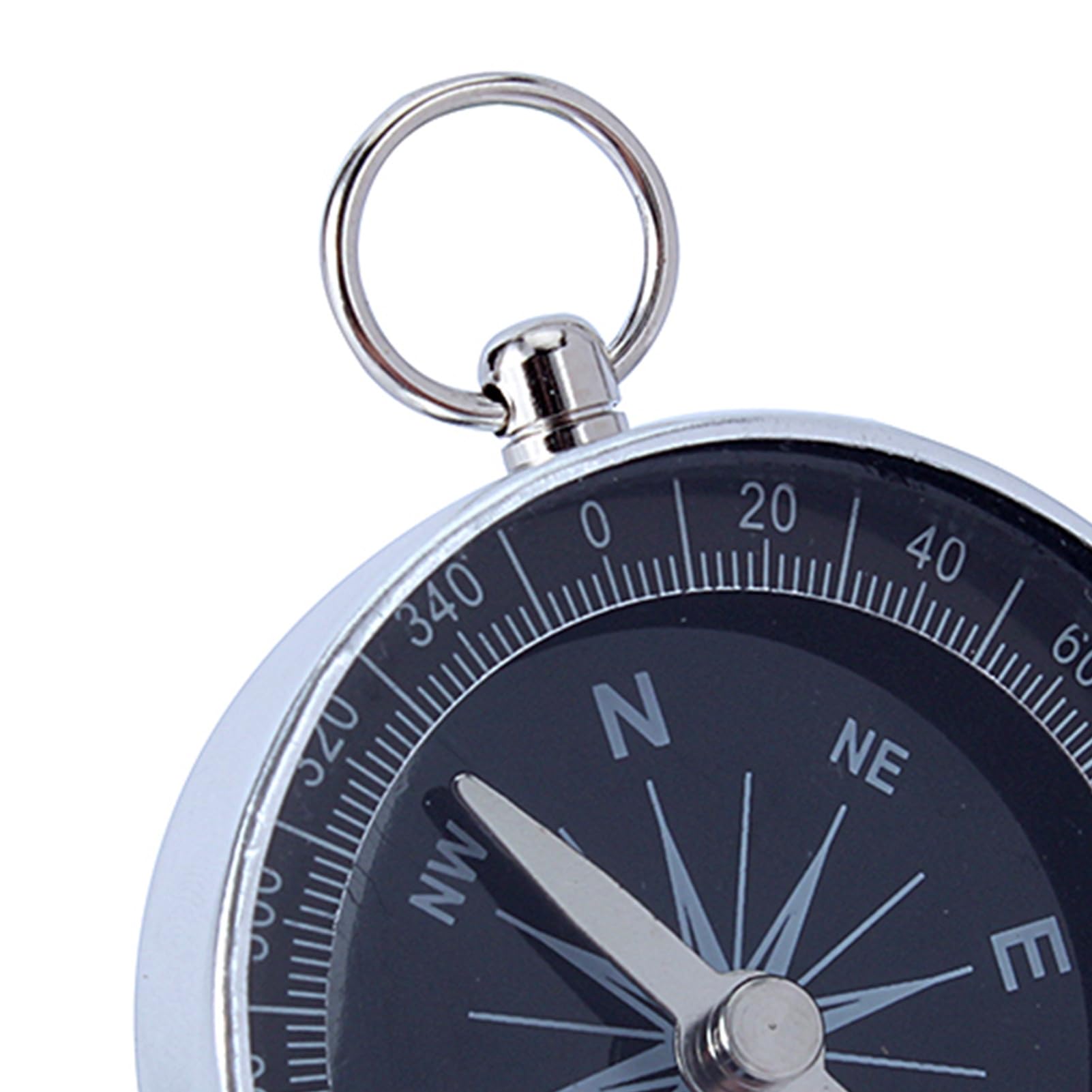 Portable Silver Emergency Survival Whistle for Camping, Hiking, Backpacking & Outdoor Adventures - Perfect for Navigation, Safety & Survival Kits