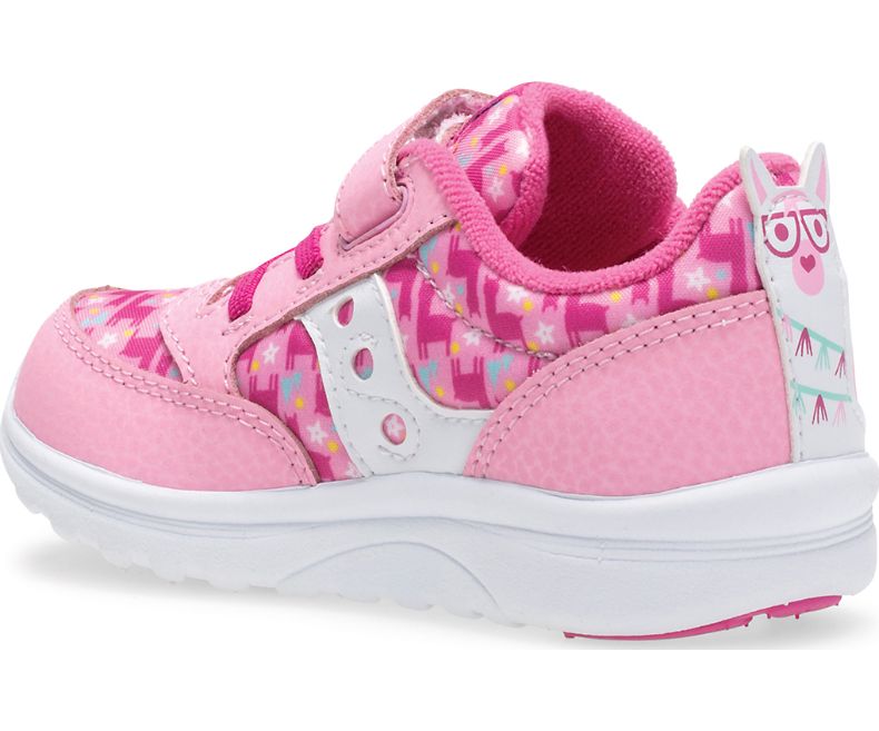 Saucony Pink Llama Baby Jazz Lite Sneakers for Toddlers & Infants - Comfortable First Walking Shoes for Boys & Girls - Perfect for Playtime, Daycare & Outdoor Activities