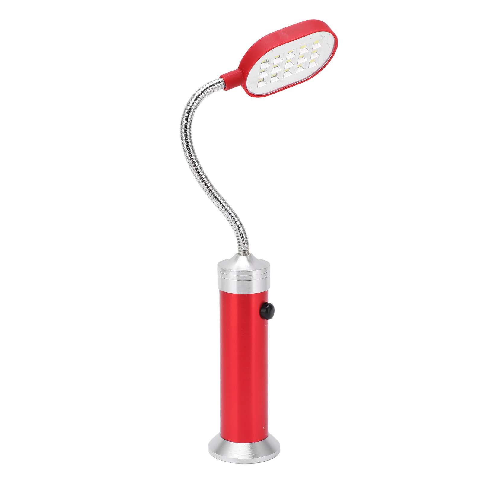 Magnetic LED Work Light - 15 LEDs, Flexible Hose for Outdoor Use (Red)