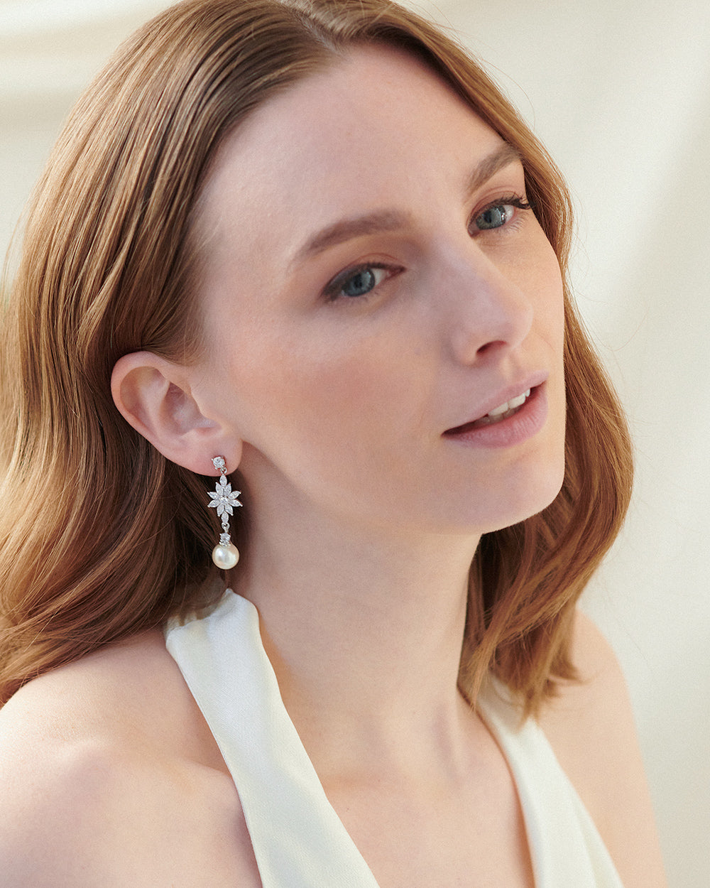 Elegant Amina Pearl Earrings for Women - 14K Gold Plated Freshwater Pearl Studs | Perfect for Weddings, Parties & Everyday Wear