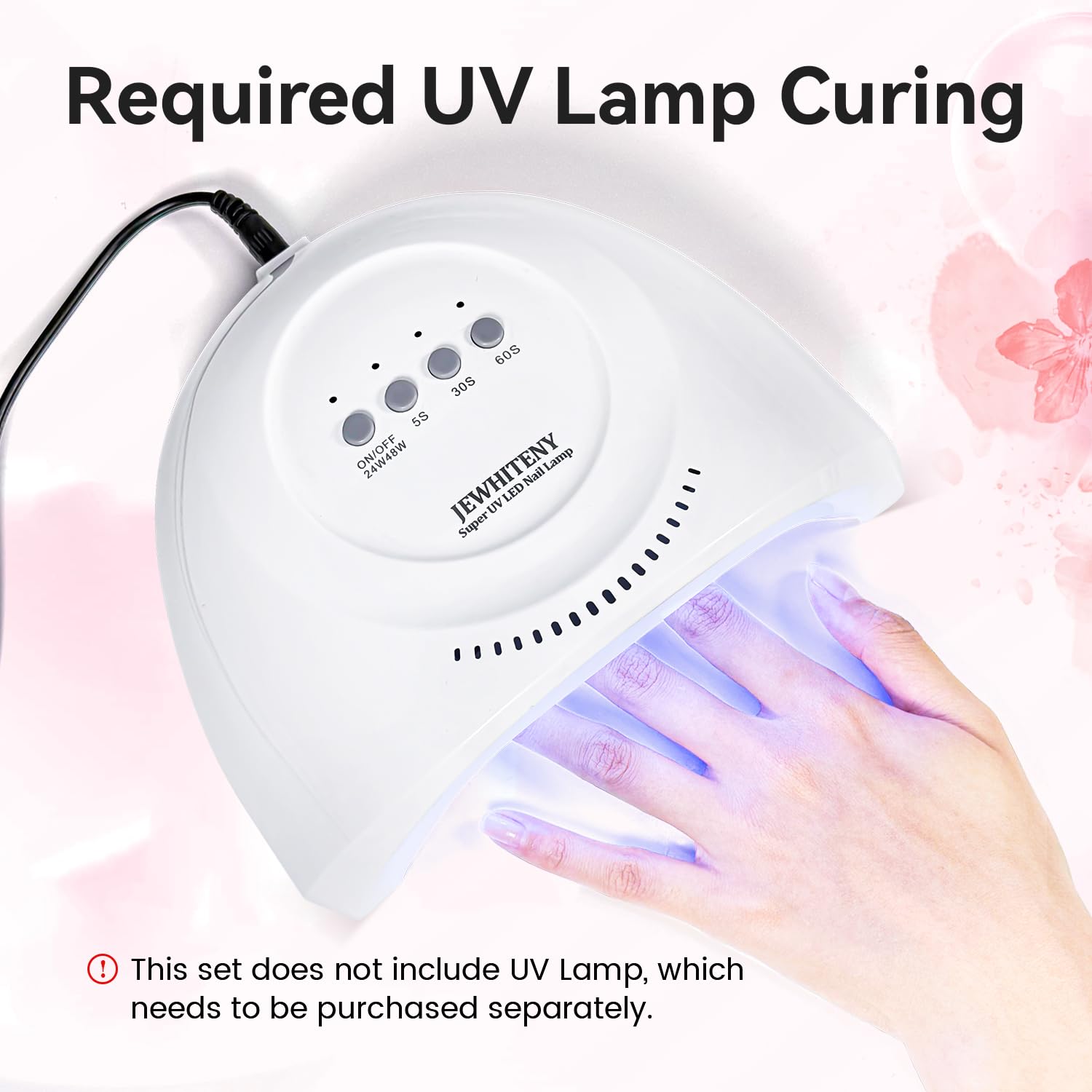 JEWHITENY Poly Extension Gel Nail Kit - Clear White Pink Poly Gel with Base & Top Coat for DIY French Manicure | UV/LED Lamp Required | Perfect for Salon Professionals & Home Nail Art