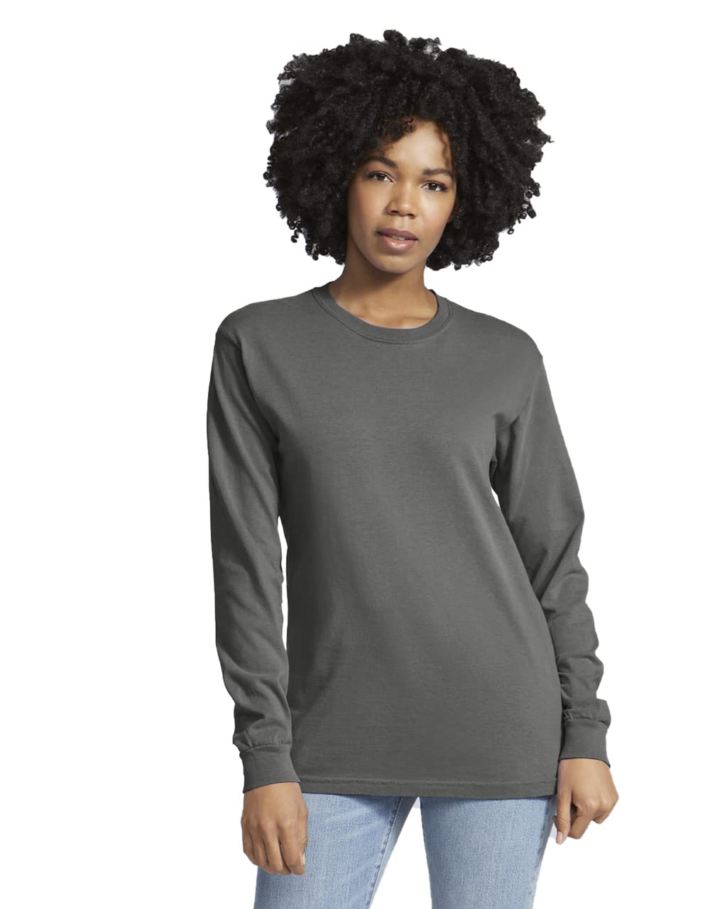 Comfort Colors Men's Long Sleeve T-Shirt Style 6014 - Soft Cotton Crewneck Tee for Casual Wear, Work & Everyday Comfort