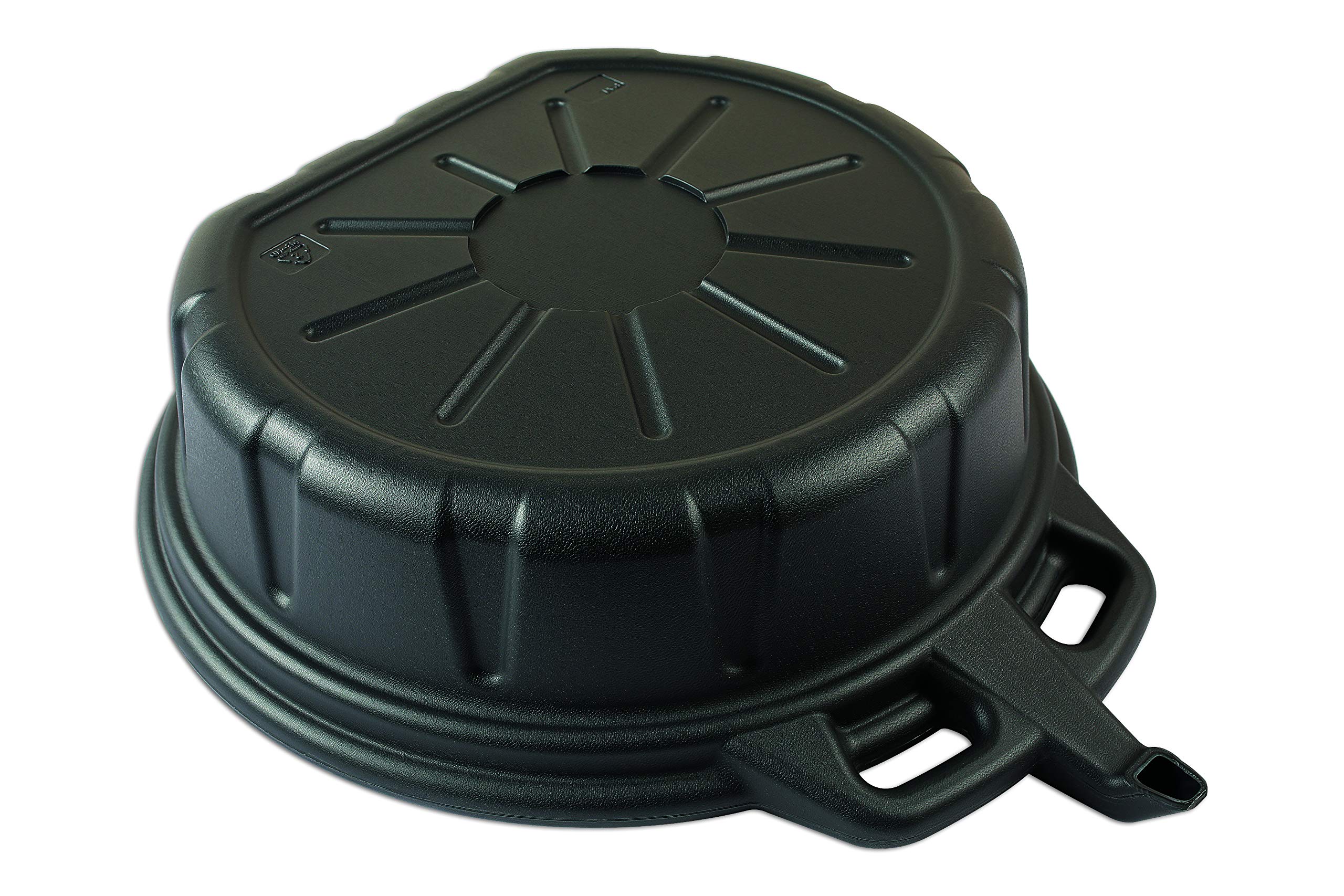 TOOLCONNECTION 4705 16L Oil Drain Pan - Heavy Duty Automotive Oil Change Pan with Spout & Handle for Easy Pouring - Perfect for DIY Car Maintenance, Motorcycle & Truck Oil Changes