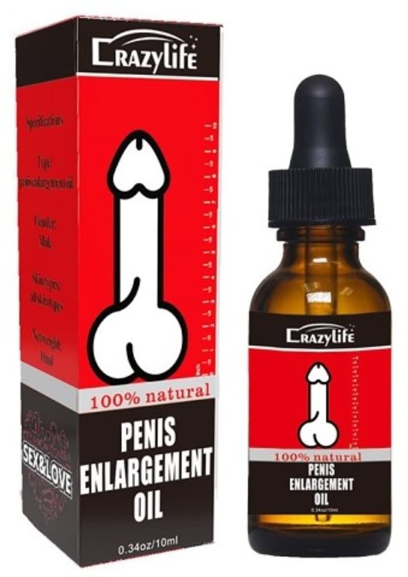 Natural Herbal Massage Oil for Men - Enlargement & Enhancement Formula - 10ML - Intimate Use for Couples & Personal Care
