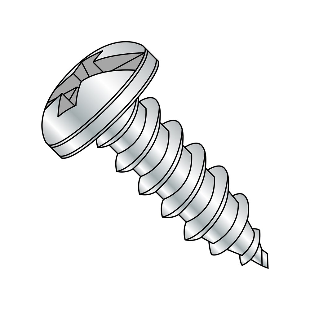 #6-18 Steel Sheet Metal Screws, Zinc Plated, 1-1/2