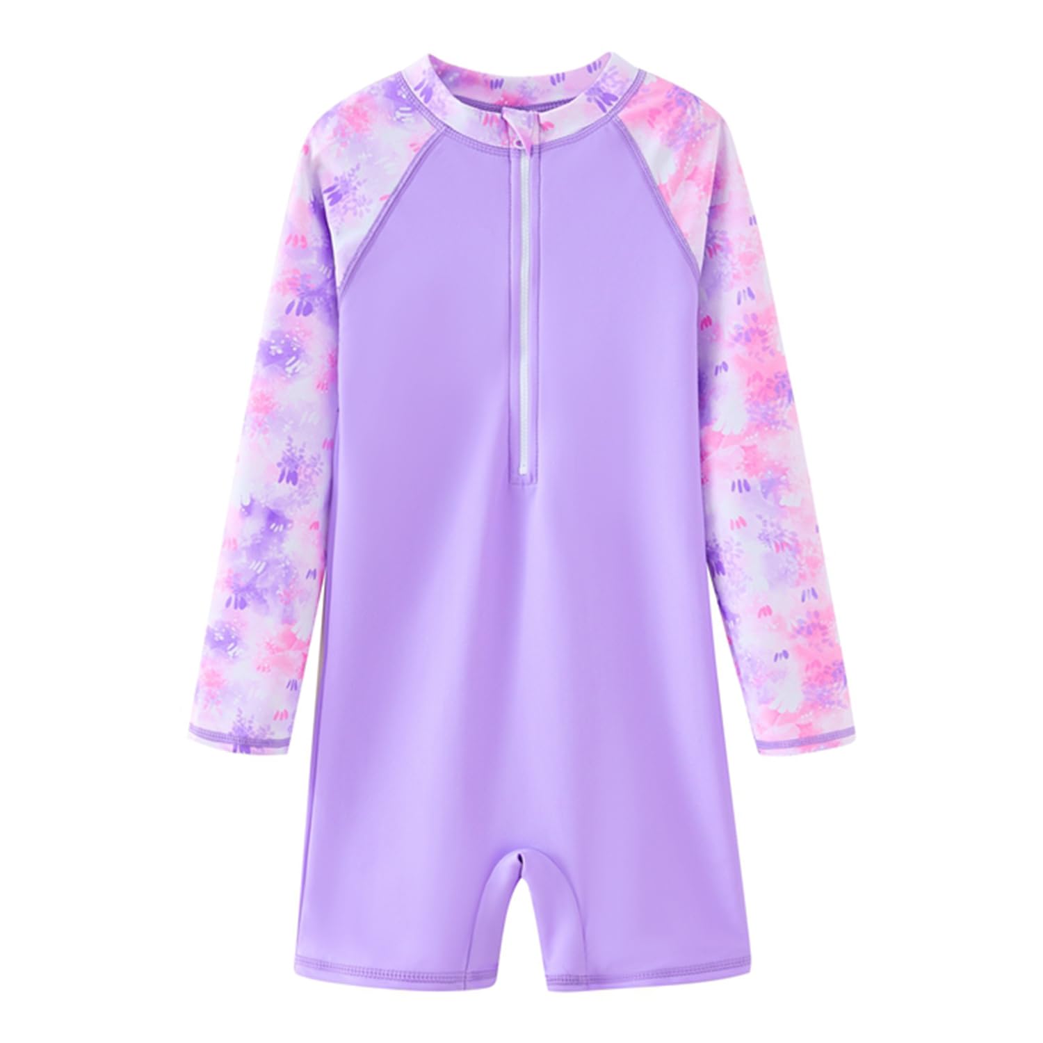 UMELOK Girls Long Sleeve One Piece Swimsuits with UPF 50+ UV Protection - Sun Protective Rash Guard for Swimming, Beach & Outdoor Activities