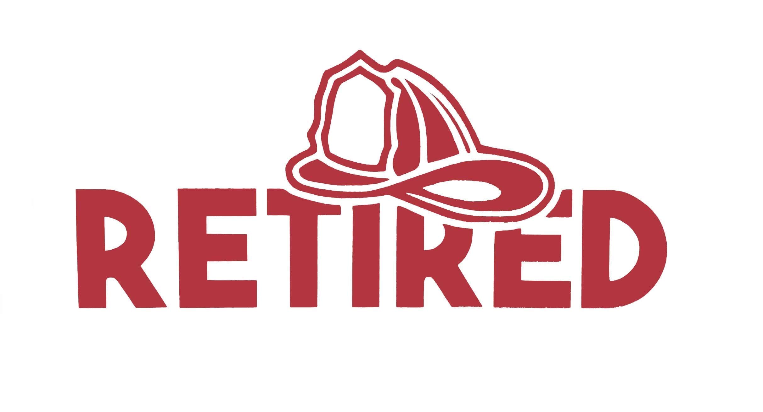Custom Retired Firefighter Vinyl Decal - Personalized Fireman Bumper Sticker for Cars, Laptops, Windows - Choose Size & Color Vinyl Transfer for Home, Office, or Vehicle Decoration