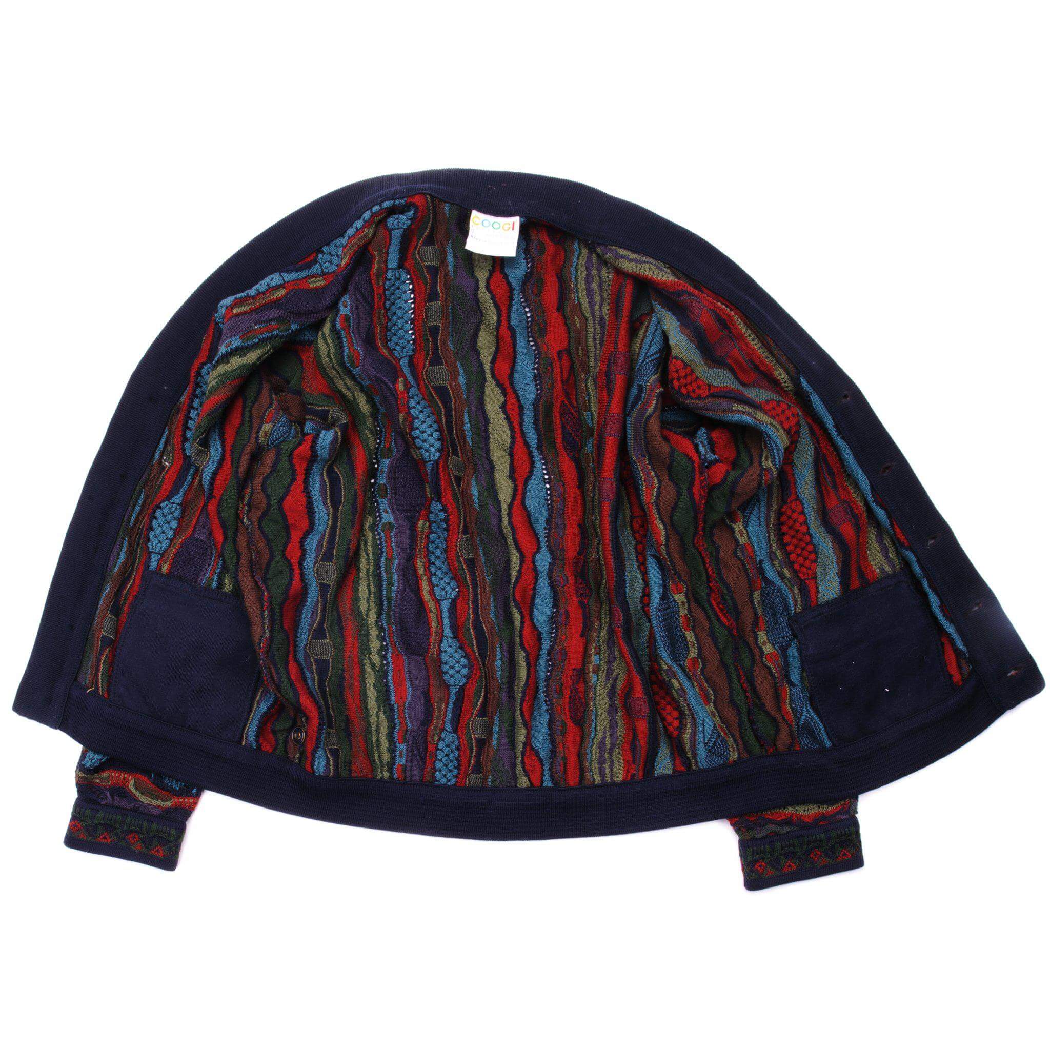 Vintage Coogi Sweater Men's Large - 90s Retro Knit Cardigan for Casual Wear & Street Style Outfits