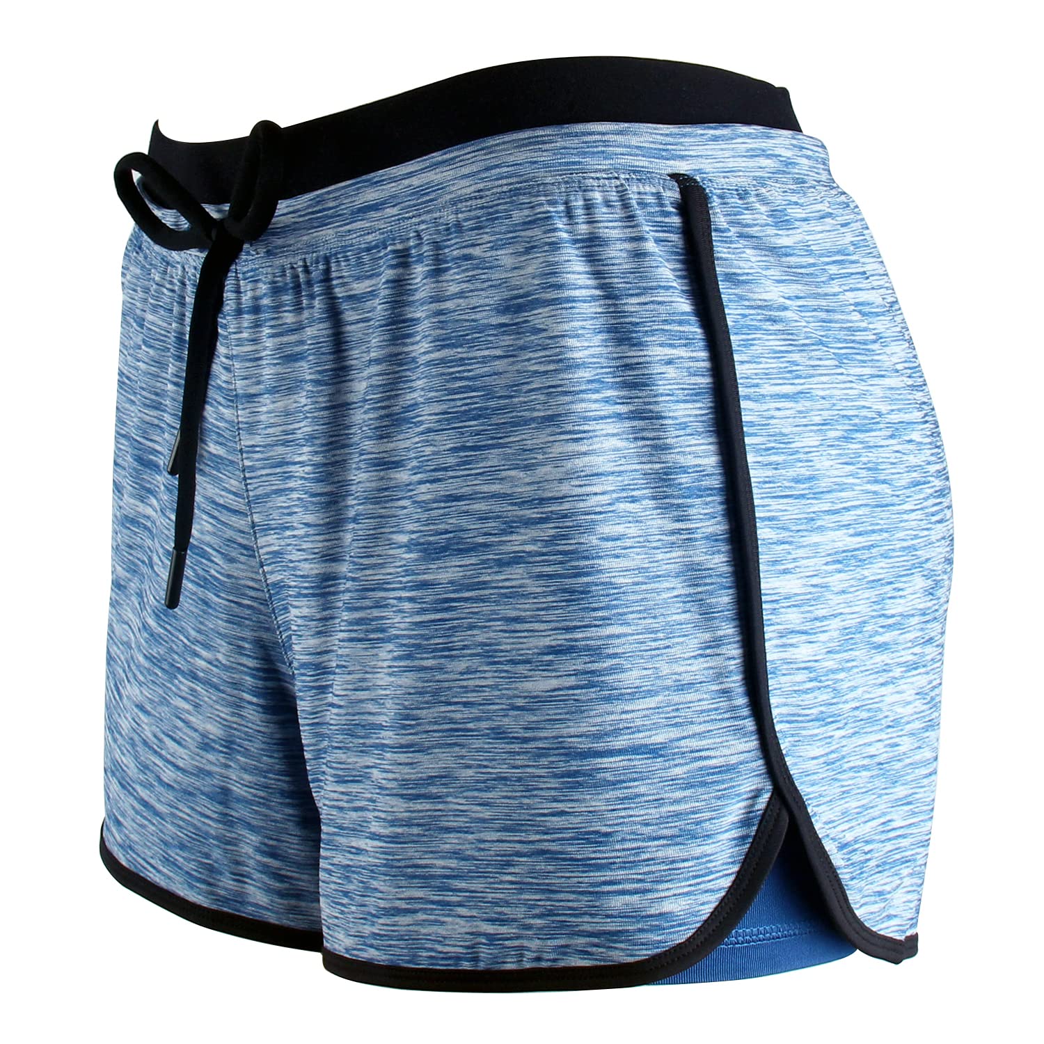 RIBOOM Women's Workout Shorts - Double Layer Running, Yoga & Gym Shorts for Active Women | Perfect for Fitness, Training & Sports Activities