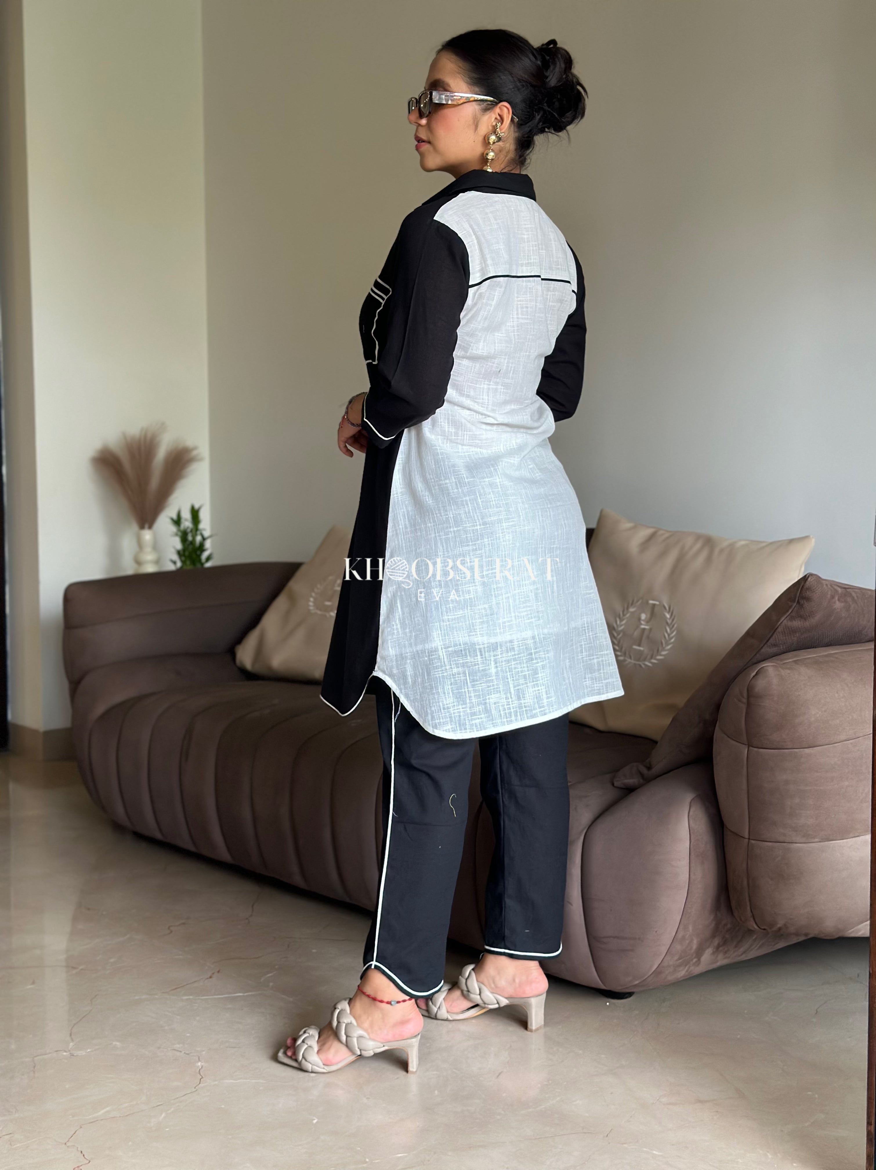 Stylish Black Coord Set for Women - Trendy Outfit for Cosplay, Anime Conventions & Casual Wear