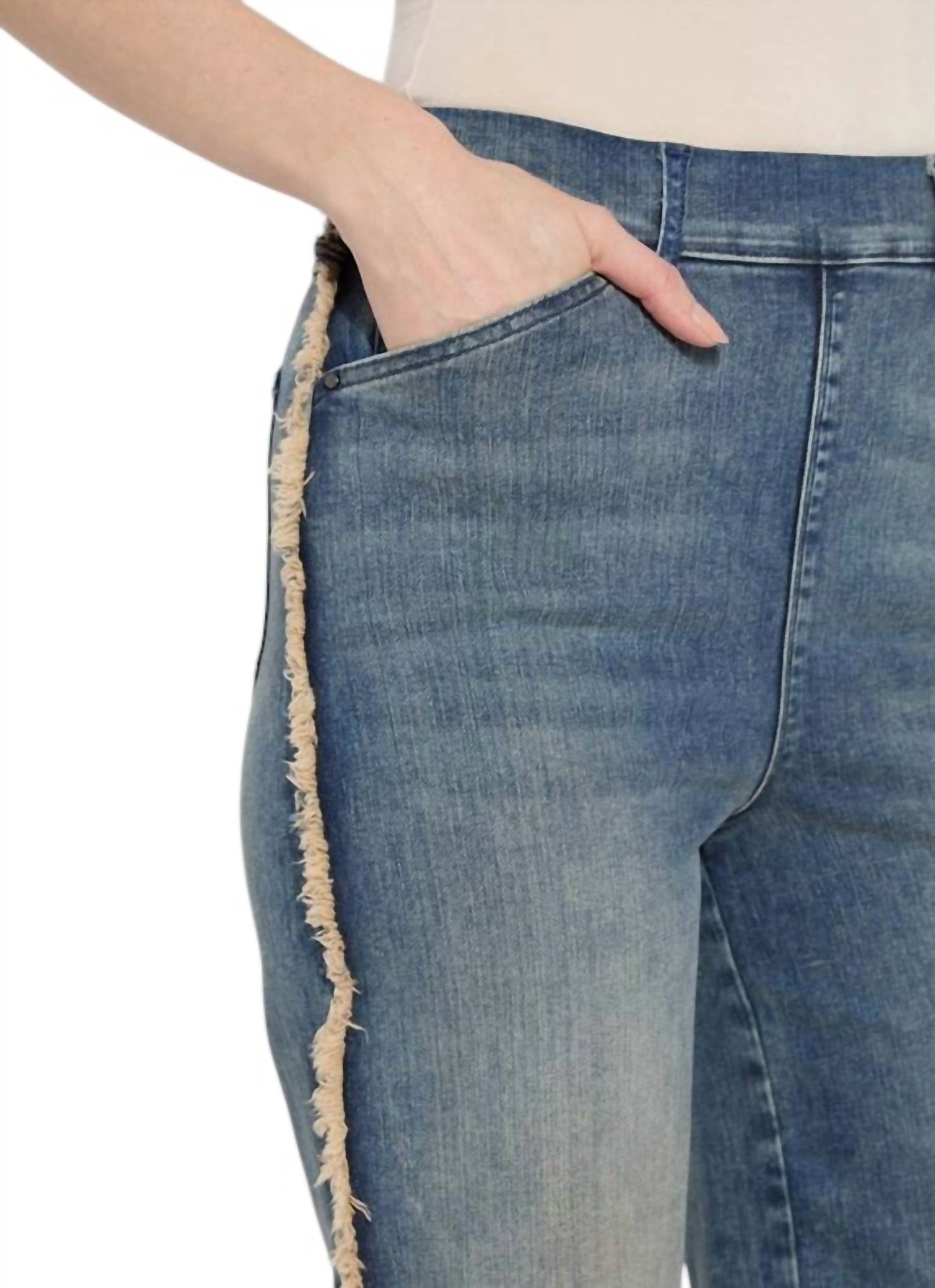 Premium Wide Leg Denim Jeans - High Waisted Stretch Comfort for Women | Trendy Mid Wash Nutshell Dye | Perfect for Casual Wear, Office & Weekend Outfits