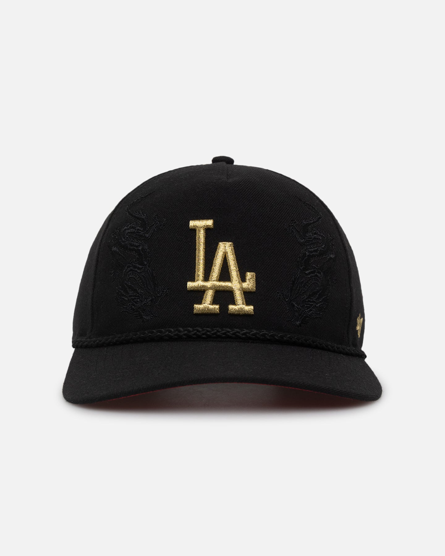 47 Brand Los Angeles Dodgers 'Year Of The Dragon' Snapback Black Baseball Cap - Official MLB Hat for Dodgers Fans, Streetwear & Sports Events