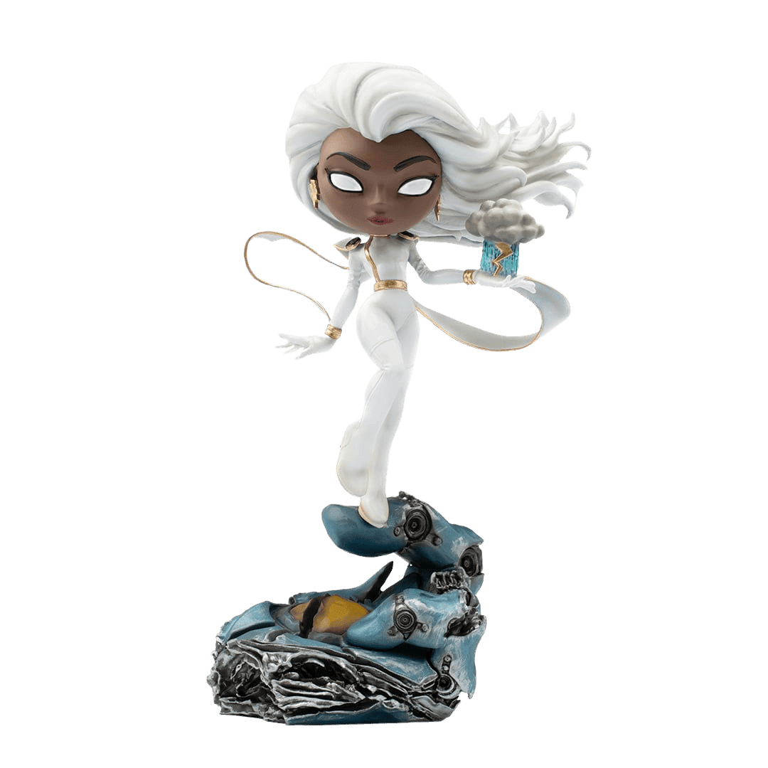 Iron Studios X-Men Storm MiniCo Figure - Premium Collectible Statue for Marvel Fans & Comic Book Display