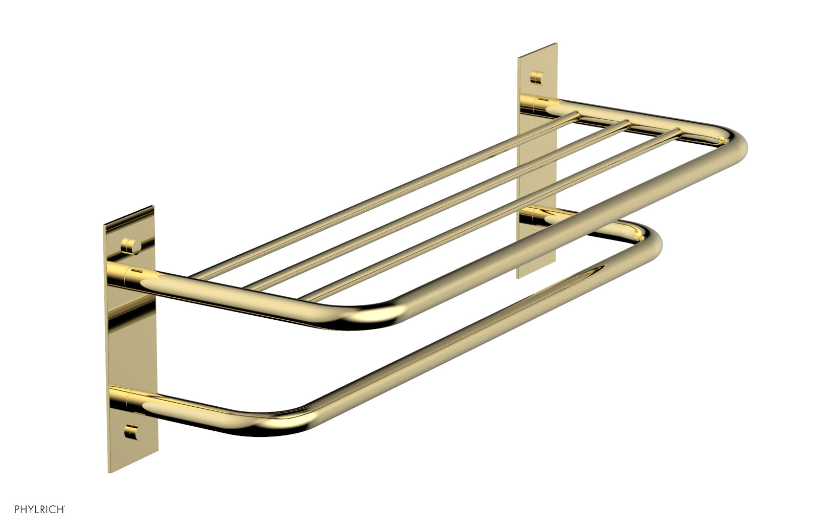 Premium Double Towel Rack & Shelf - Space-Saving Bathroom Organizer for Towels & Toiletries | Durable Stainless Steel Design | Perfect for Small Bathrooms, Laundry Rooms & Spa Areas (Model DB46)