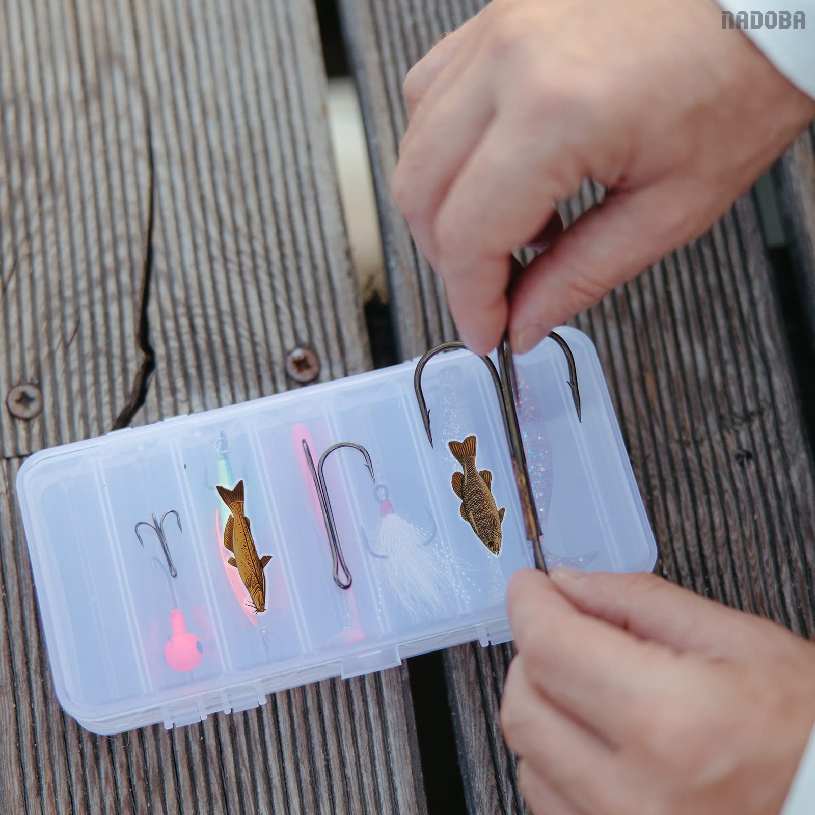Fun Fish Stickers for Kids & Adults - 2 Sheets Small Fishing Decals with Sea Creatures - Perfect for Scrapbooking, DIY Crafts, Water Bottles & Fishing Gear Decoration