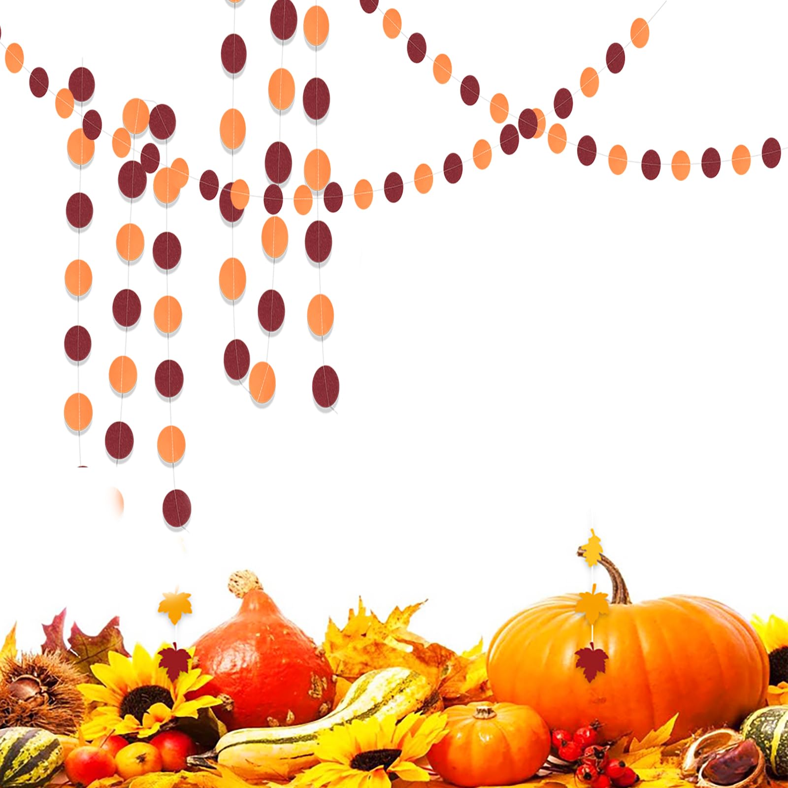 Burgundy & Orange Fall Party Decorations - Thanksgiving, Birthday & Bridal Shower Supplies | Elegant Autumn Wedding & Seasonal Home Decor for Festive Gatherings