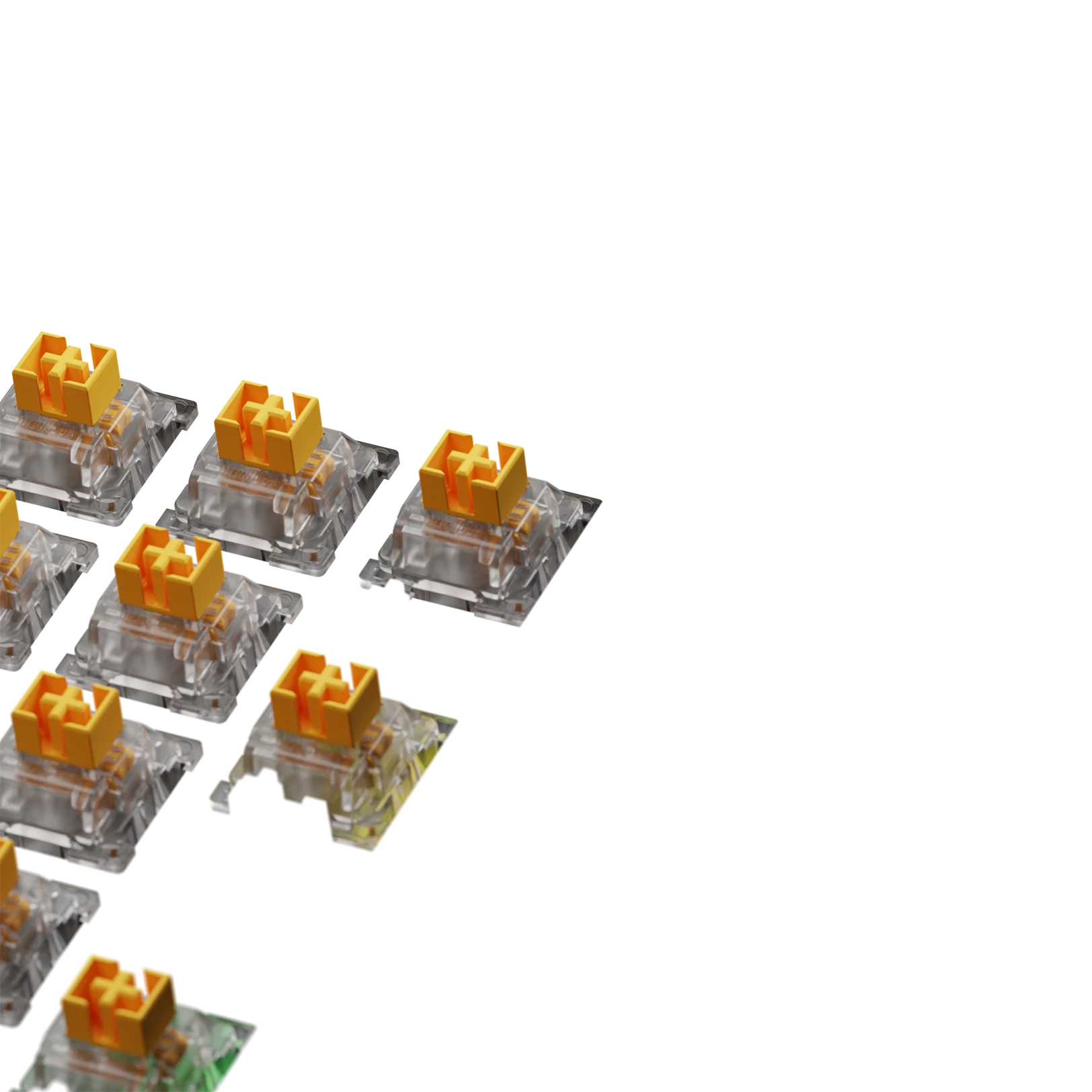 Glorious Panda Mechanical Keyboard Switches - Tactile, 100-Pack, ISO Layout - Perfect for Gaming, Typing & Custom Keyboard Builds