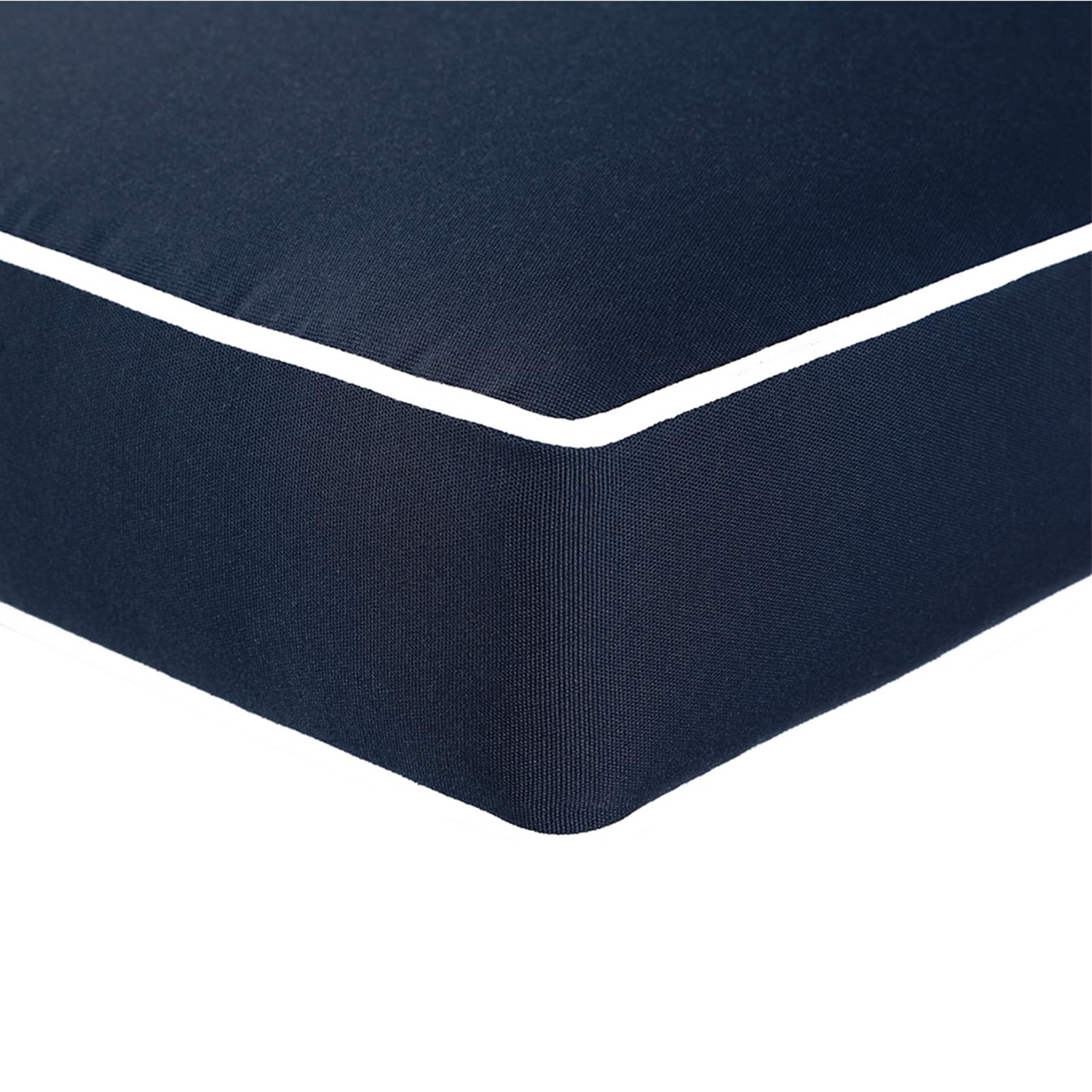 QILLOWAY All-Weather Outdoor/Indoor Furniture Cushions Set - Deep Seat Replacement Cushions for Patio Chairs - Navy Blue - Perfect for Backyard, Deck, Poolside & Sunroom Relaxation