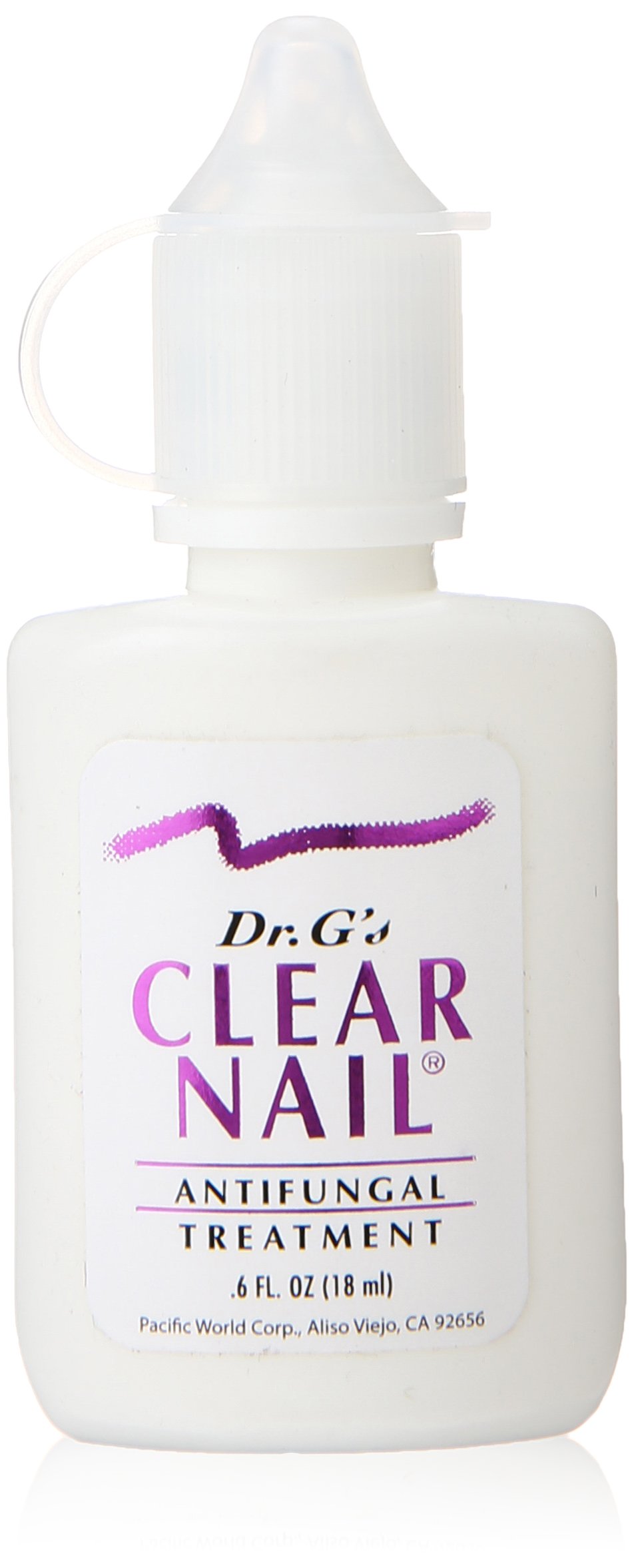 Dr. G's Clear Nail Antifungal Treatment for Toenail & Fingernail Fungus - 0.6 oz Medicated Solution | Fast-Acting Formula for Healthy Nails | Ideal for Athletes, Swimmers & Diabetics