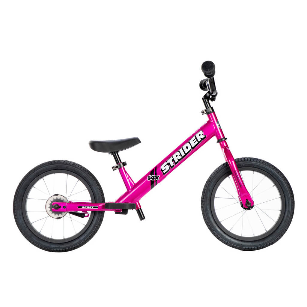 Strider 14x Sport Balance Bike for Kids - Lightweight Aluminum Frame, Adjustable Seat - Perfect for Toddler Learning & Outdoor Play