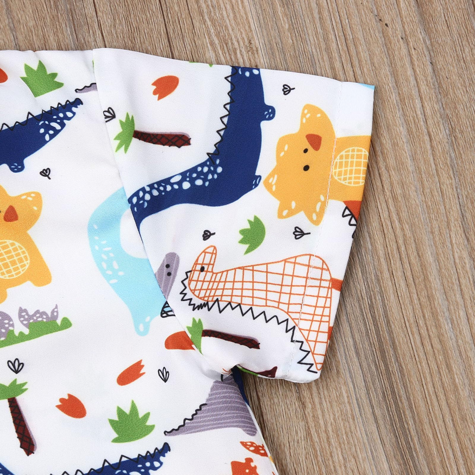 Toddler Boys Summer Suit - Animal Print Shirt & Shorts for Playdates