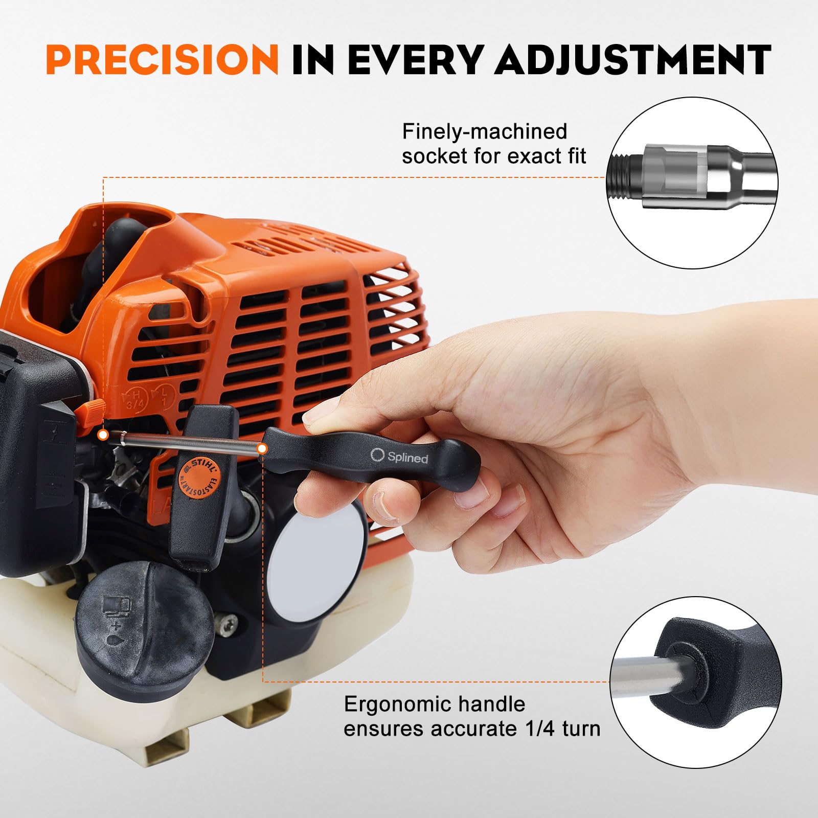 Hipa Carburetor Adjustment Tool Screwdriver 530035560 for 2-Cycle Poulan, Homelite, STIHL, Husqvarna, Echo Chainsaws, Trimmers, Lawn Mowers & Edgers - Perfect for Small Engine Tuning & Maintenance