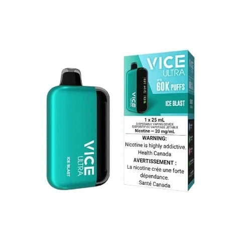 VICE ULTRA 60K Disposable Vape - 60000 Puffs & 25mL E-Liquid Capacity - Long-Lasting Rechargeable Vape Pen for Travel, Work & Outdoor Activities