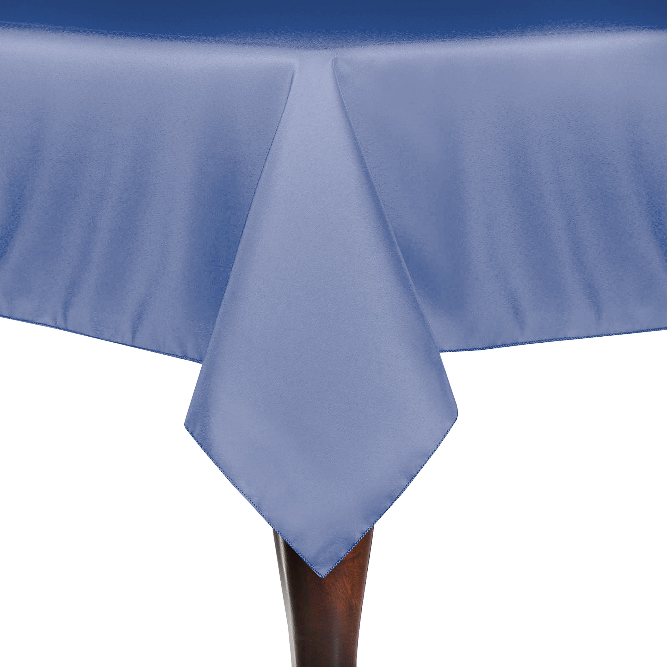Periwinkle Blue Polyester Linen Tablecloth 48x72