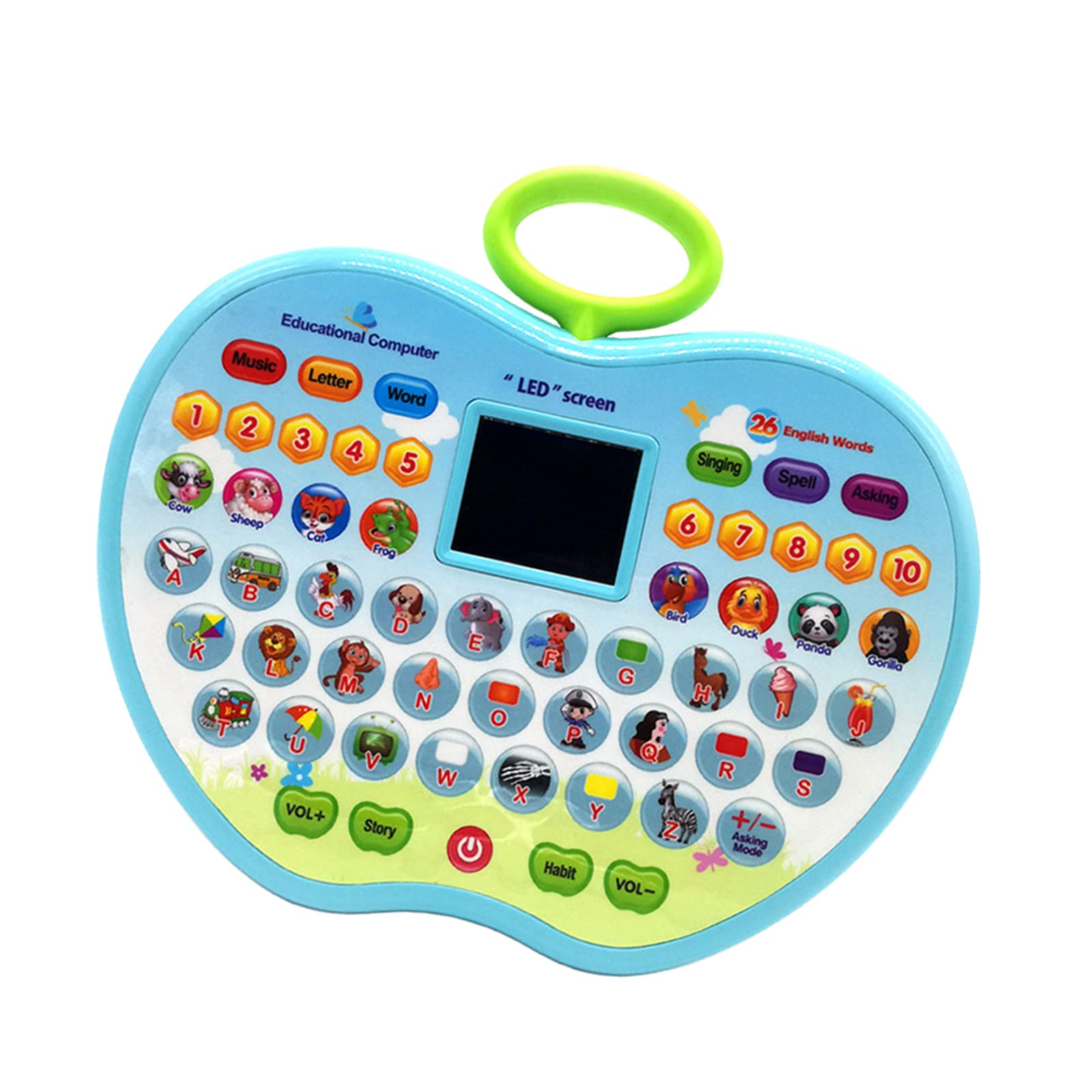 Newmind Educational Learning Machine - Interactive Kids Computer for Early Learning, Toddler & Child Educational Toy - Blue | Perfect for Home, Classroom & Travel Learning Activities